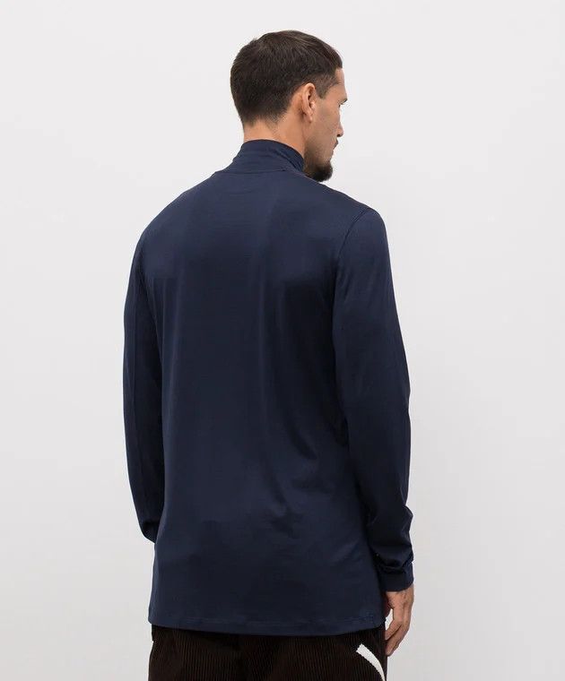 Brunello Cucinelli o1y0526 Crewneck T-Shirt in Navy Blue Size US S / EU 44-46 / 1 - 4 Thumbnail