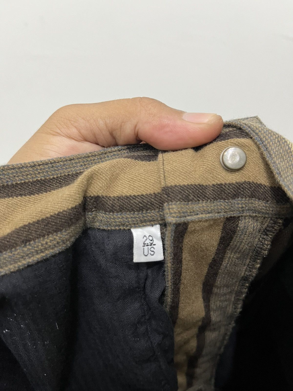 Kenzo Vintage Kenzo Homme Striped Wool Pants Size US 32 / EU 48 - 10 Thumbnail