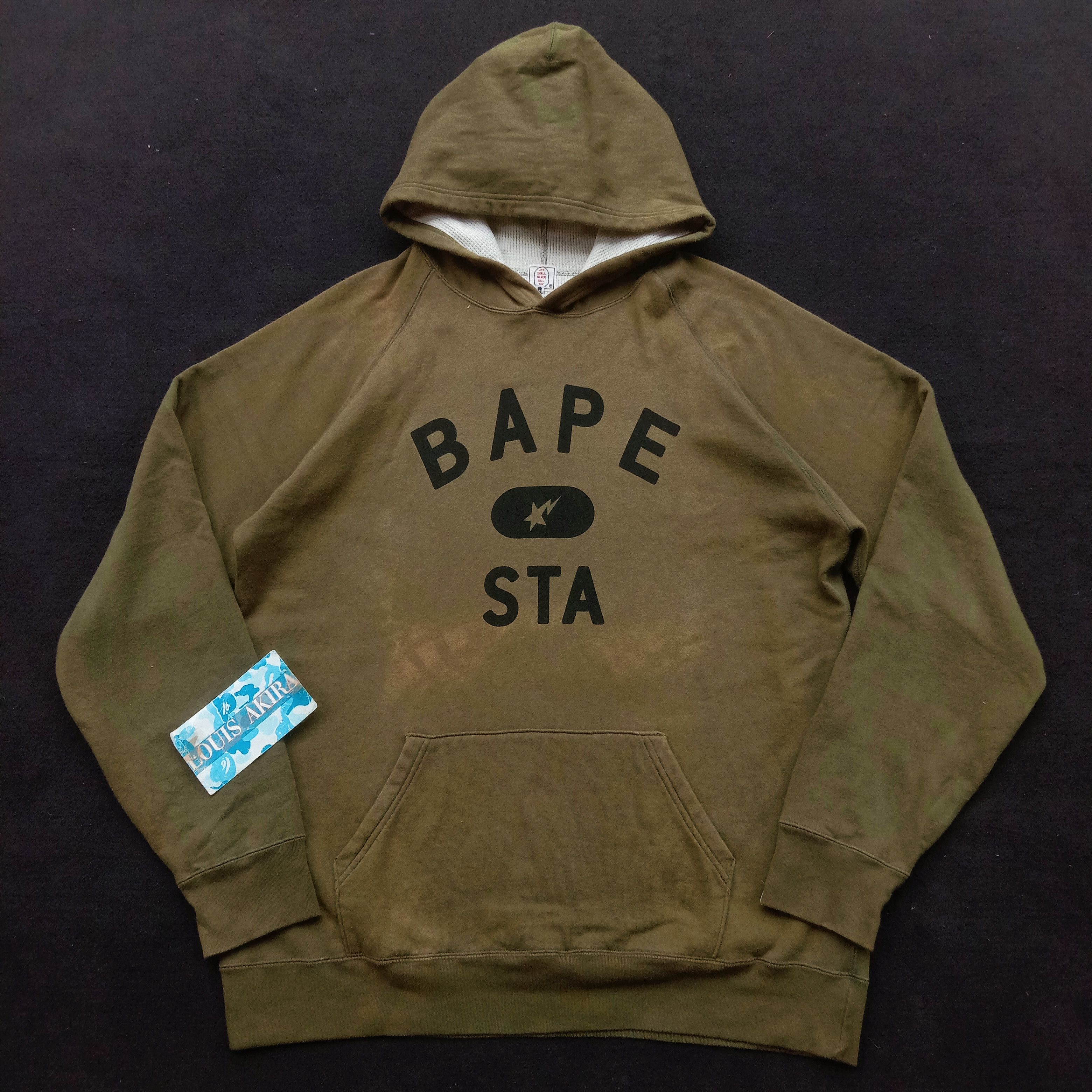 Bape Bape Sta Thermal Pullover Hoodie (2003) Size US XL / EU 56 / 4 - 1 Thumbnail