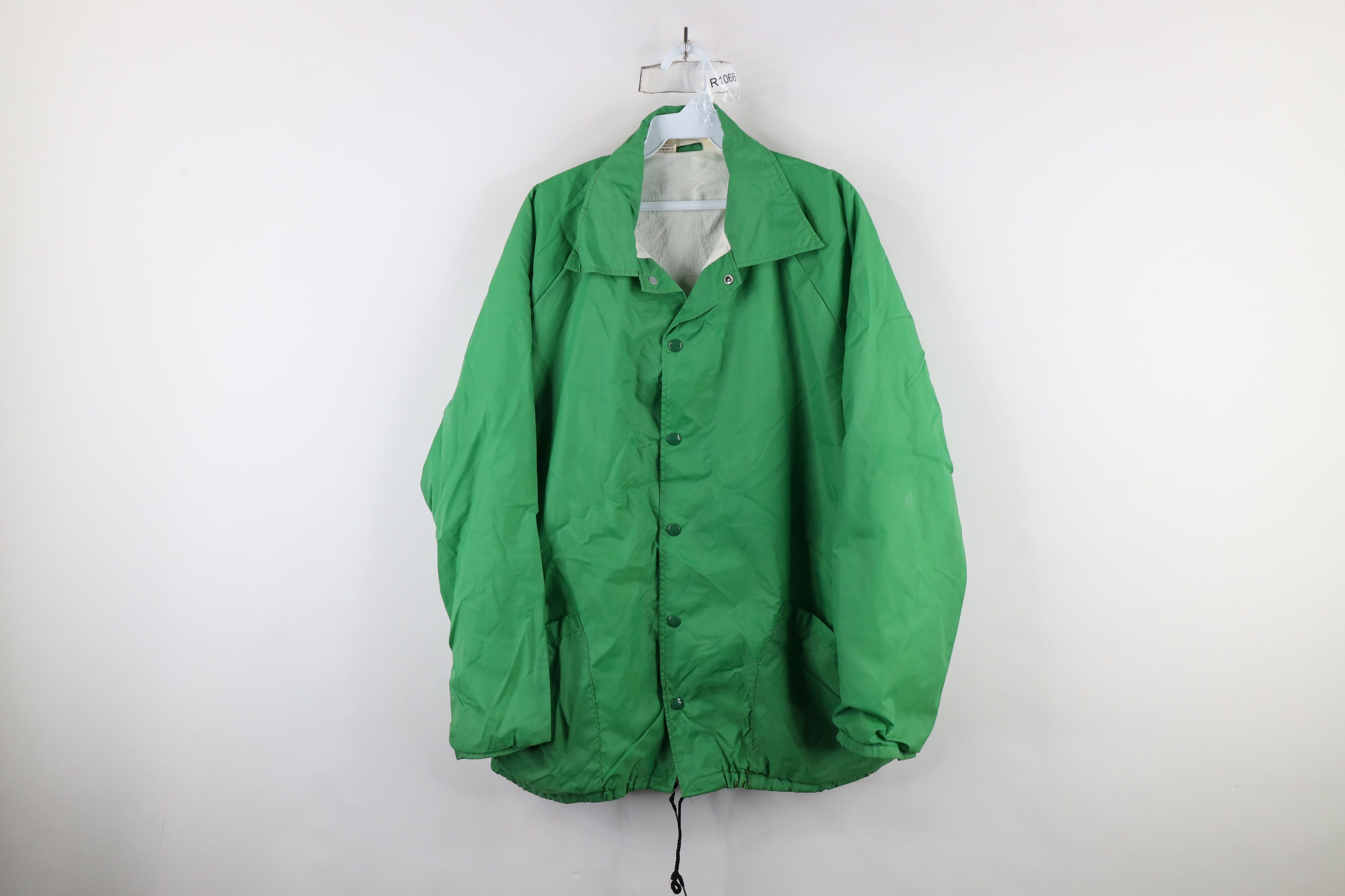 Vintage Vintage 70s Streetwear Lined Coach Coaches Jacket Green USA Size US XL / EU 56 / 4 - 1 Thumbnail