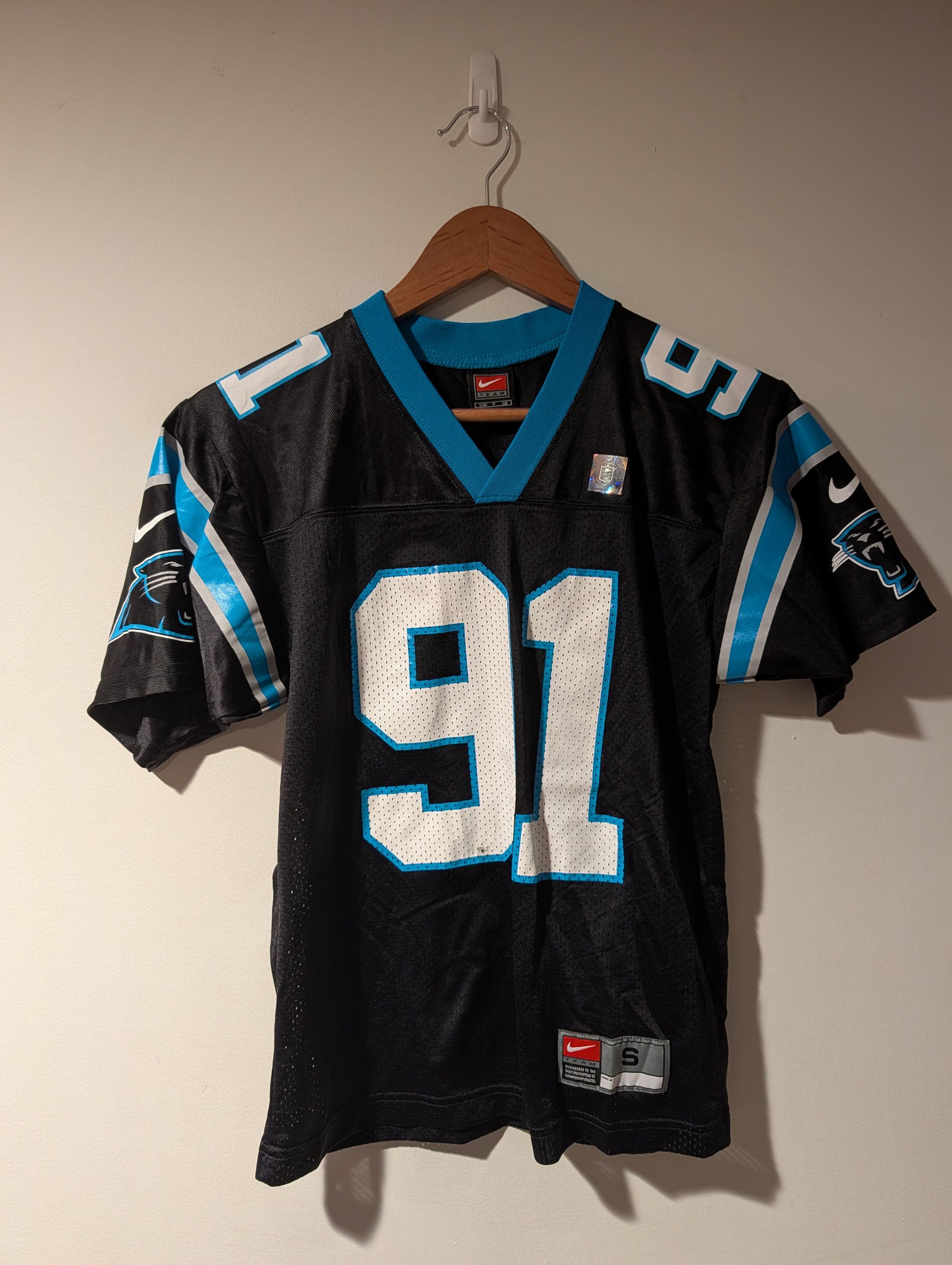 NFL Vintage Nike Greene Carolina Panthers Jersey Youth S Y2K NFL Size US S / EU 44-46 / 1 - 1 Thumbnail