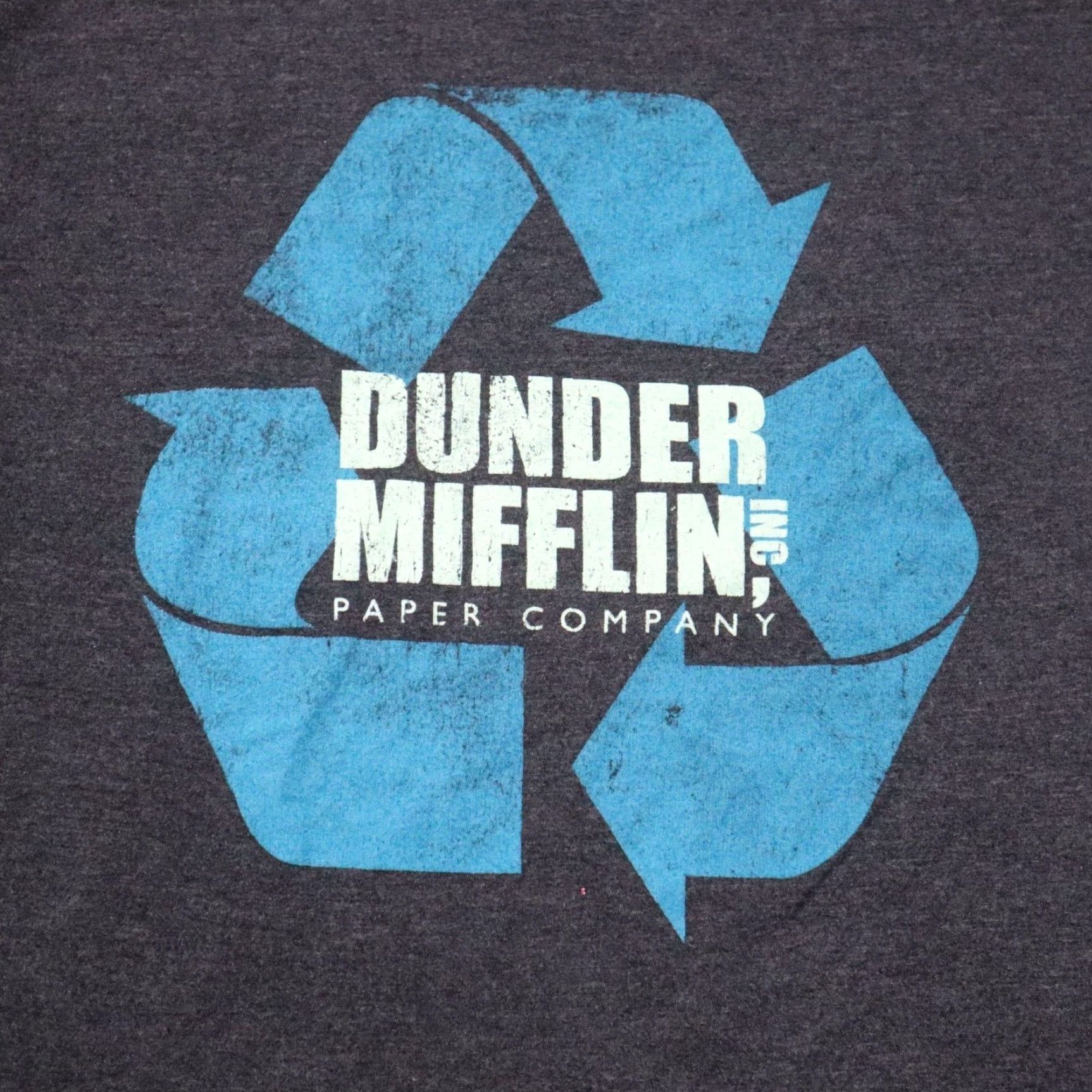Vintage the office Dunder Mifflin Inc Paper Company Tee T-Shirt Adult Mens Size L Large Dark Grey Shirt Unisex TV Series Mens Size US L / EU 52-54 / 3 - 2 Thumbnail