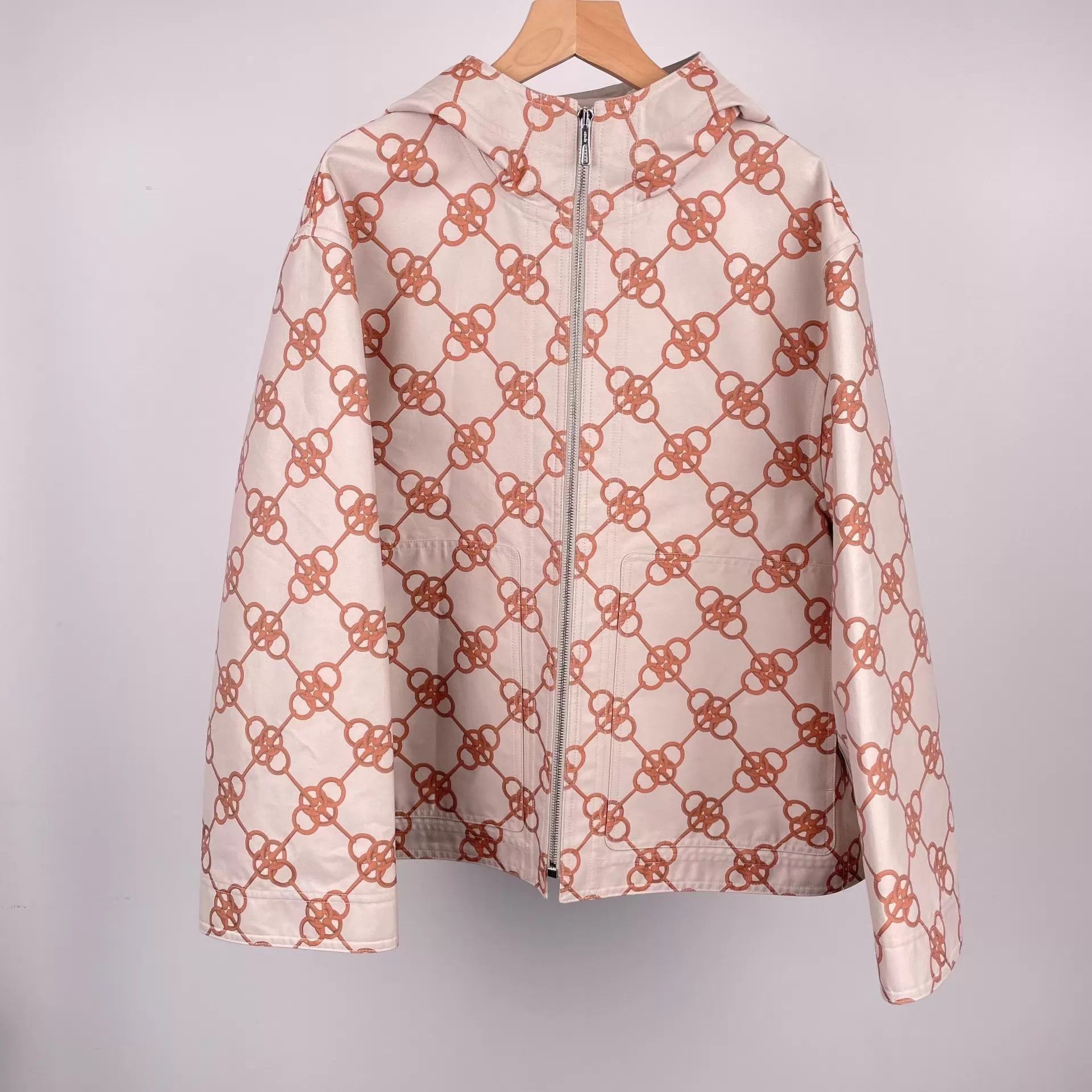 Hermes Hermes Cotton Women's Ivory Jacket Size 34 Size XS / US 0-2 / IT 36-38 - 1 Thumbnail