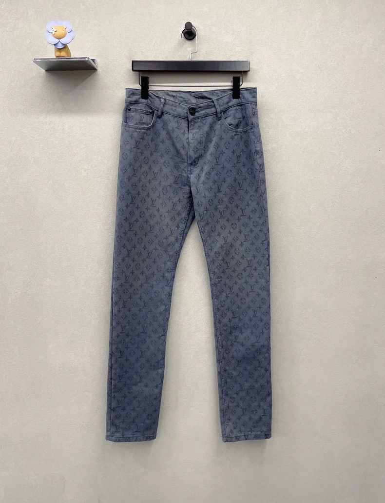 Louis Vuitton Louis Vuitton Blue Monogram Jeans - dmc Size US 30 / EU 46 - 1 Thumbnail