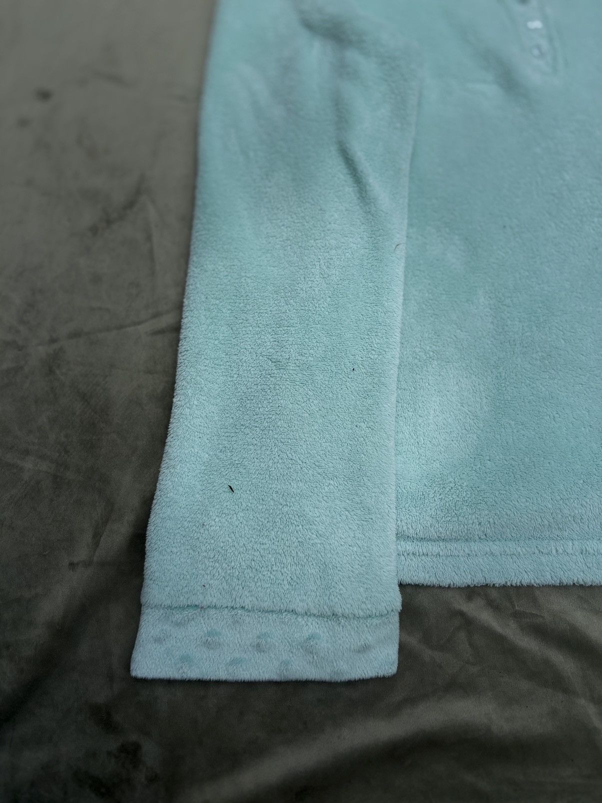 Other PJ Couture Mint Green Fleece Henley Size L / US 10 / IT 46 - 3 Thumbnail