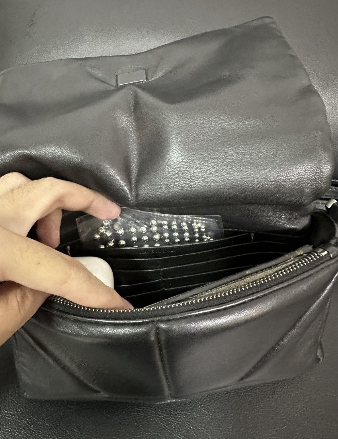 Rick Owens Rick Owens Griffin Quilted Shoulder Bag Size ONE SIZE - 8 Thumbnail