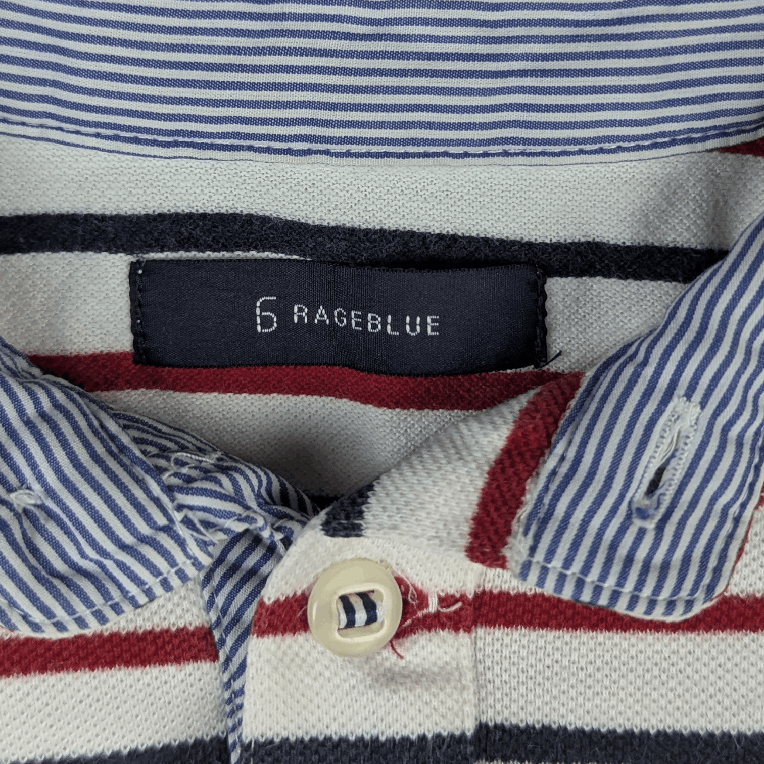 RAGEBLUE RAGEBLUE Striped Polo Shirt Size US S / EU 44-46 / 1 - 9 Thumbnail