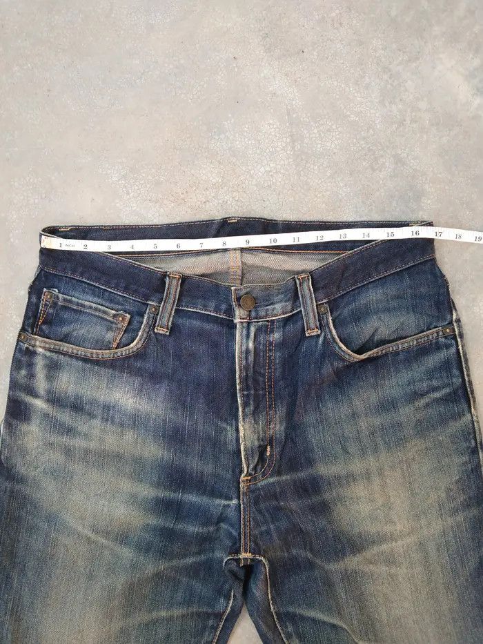 Japanese Brand × Jean × Vintage Vintage Edwin Rusty Wash Japan Distressed Jeans 33x31 Size US 33 - 5 Thumbnail