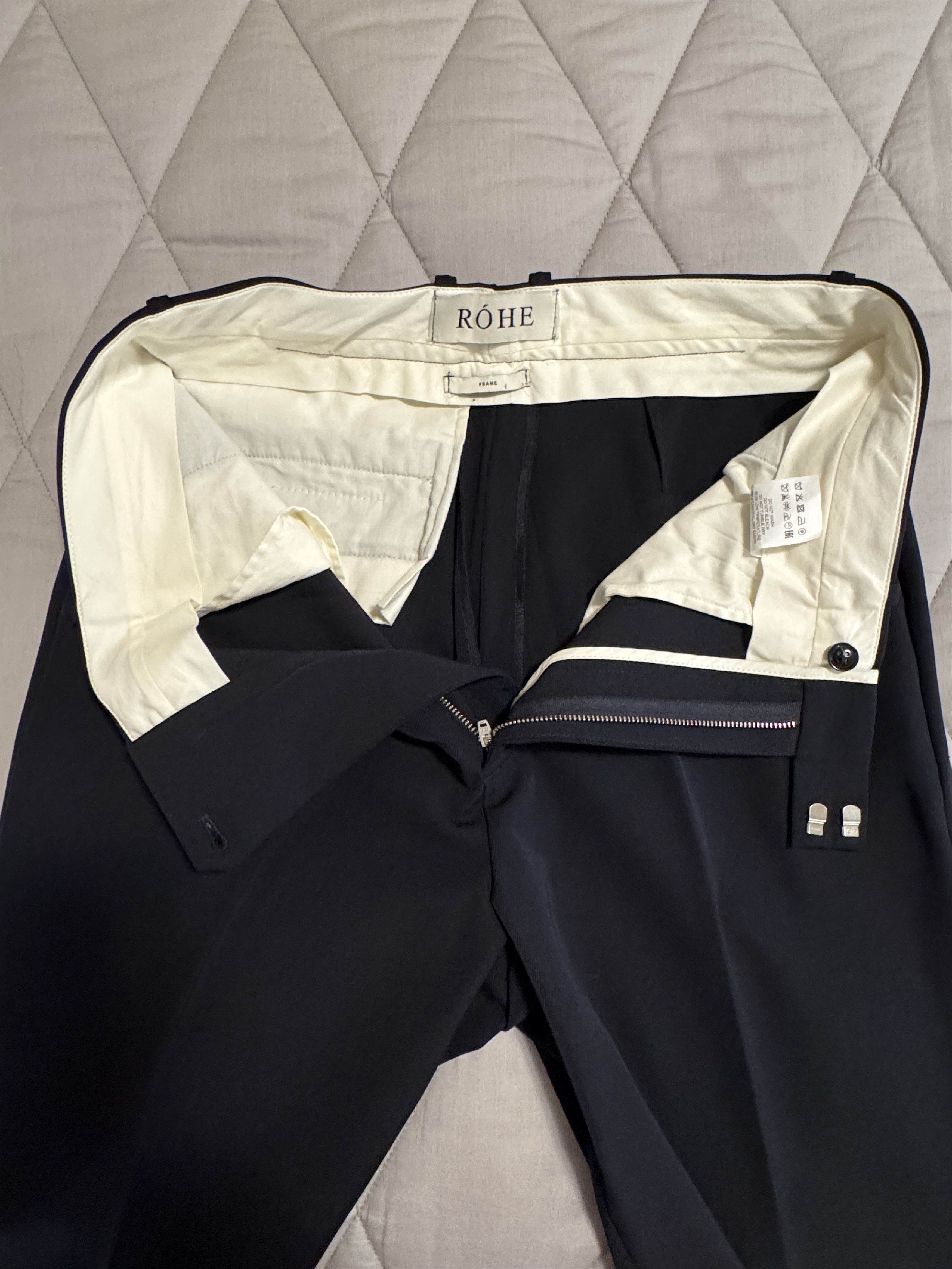 Rohe Róhe Pressed-Front Twill Tailored Trousers Size 52 Size US 36 / EU 52 - 3 Thumbnail