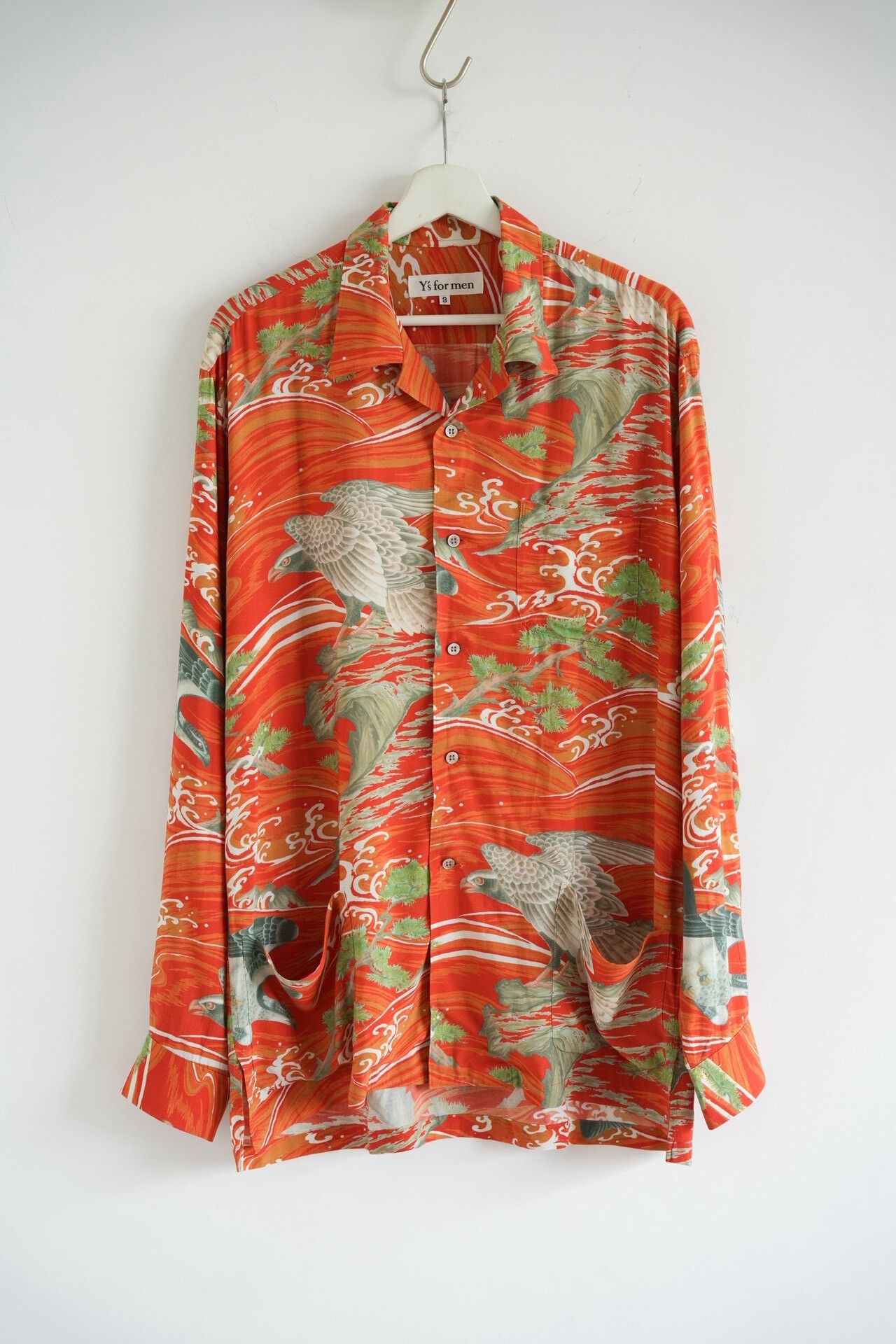 Y's for Men Yohji Yamamoto 00s Eagle Print Shirt Size US L / EU 52-54 / 3 - 1 Thumbnail