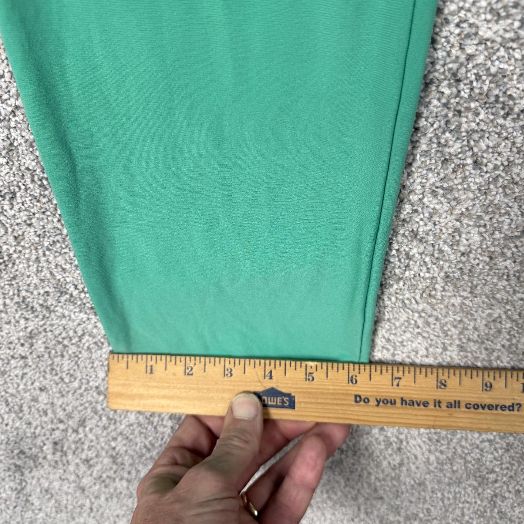 Vintage Slinky Brand Pants M Green Straight Leg Ankle Jersey Stretch Lounge USA Spring Womens Regular Small? Size M / US 6-8 / IT 42-44 - 3 Thumbnail