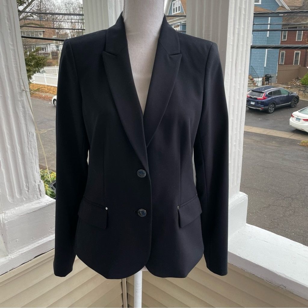 Calvin Klein Calvin Klein Flap-Pocket Two-Button Blazer Size 12P Size XL / US 12-14 / IT 48-50 - 7 Thumbnail