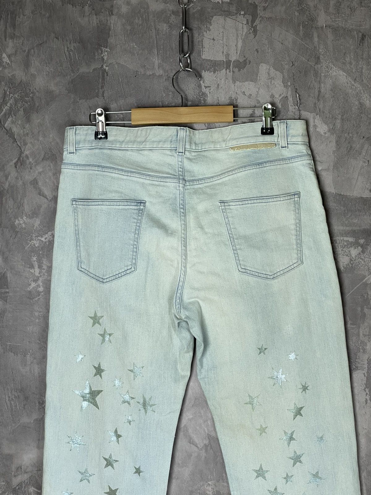 Stella McCartney × Vintage Stella McCartney Y2K Star Multilogo Denim Jeans Size 31" - 11 Thumbnail