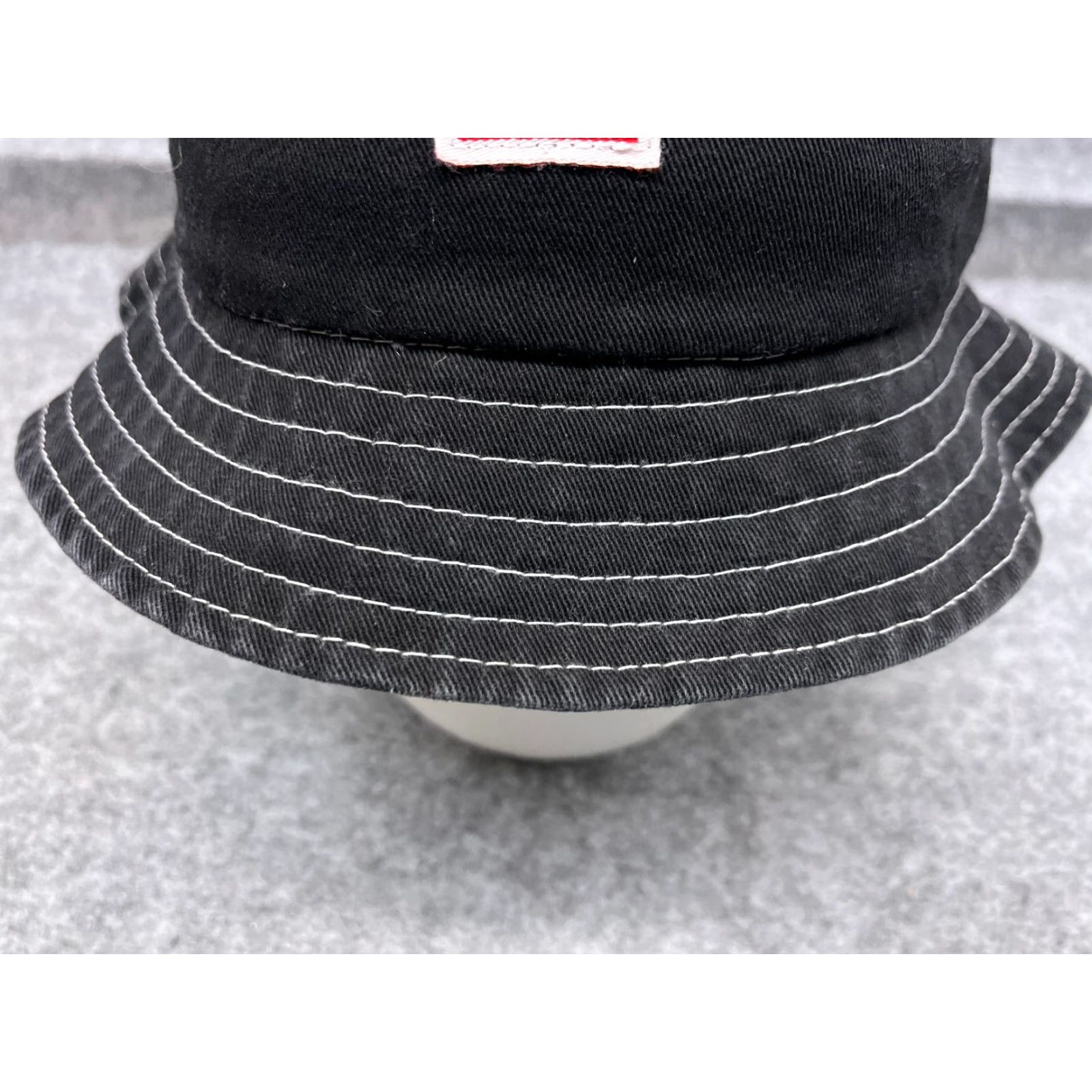 Vintage VINTAGE Bucket Hat Adult One Size Black 100% Cotton Outdoors Twill Hat Mens Black One Size Cotton Twill Outdoor Cap Size ONE SIZE - 3 Thumbnail