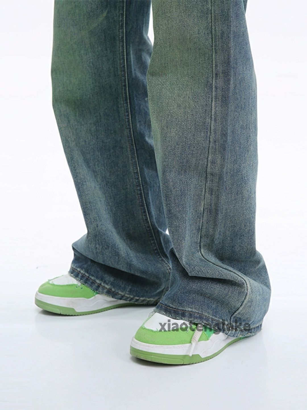 Jean × Vintage washed faded cleanfit yuppie bootcut flared jeans Size US 32 / EU 48 - 9 Thumbnail