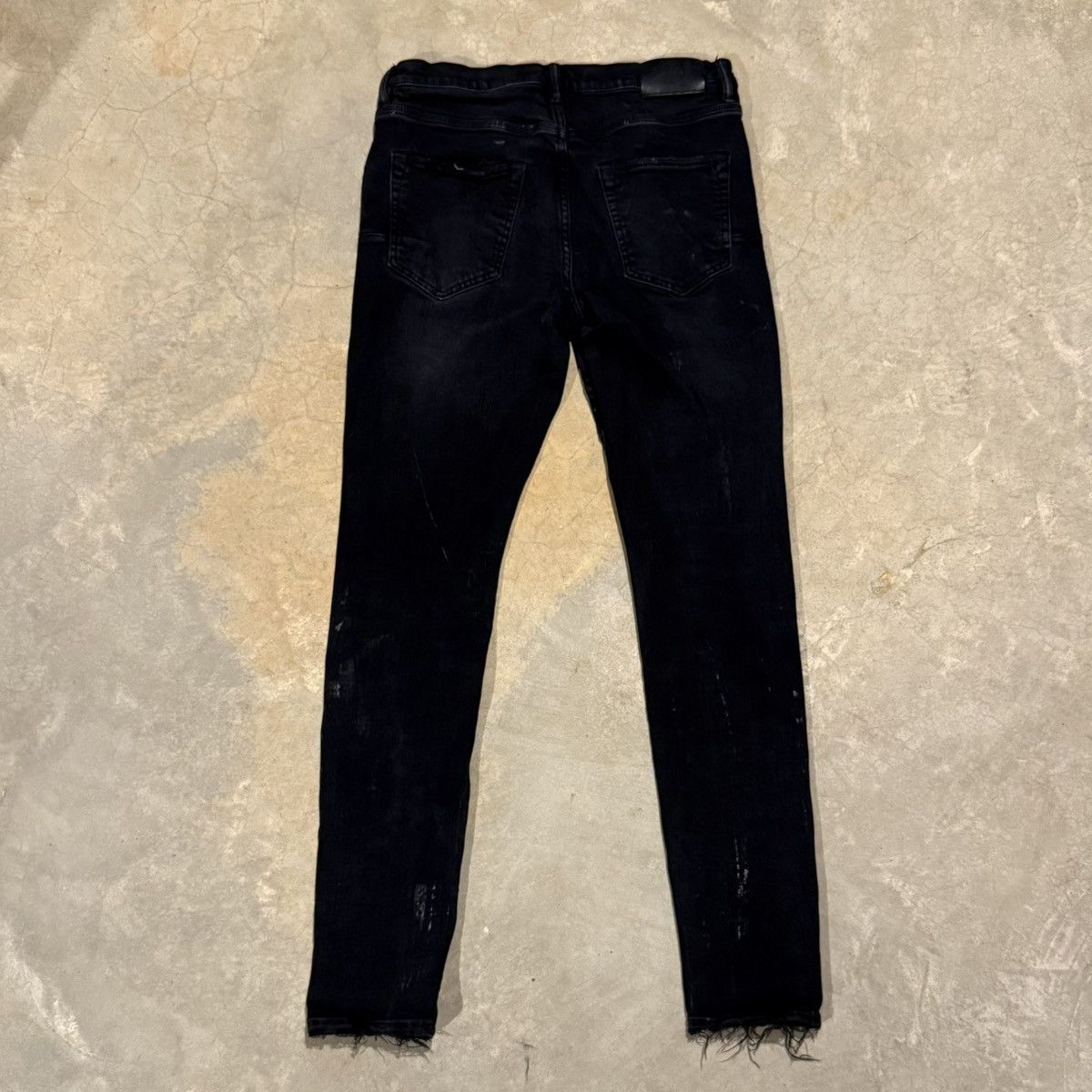 Purple Brand Purple Brand P001 Silver Oil Distressed Jeans Grunge ERD Size US 31 - 12 Thumbnail