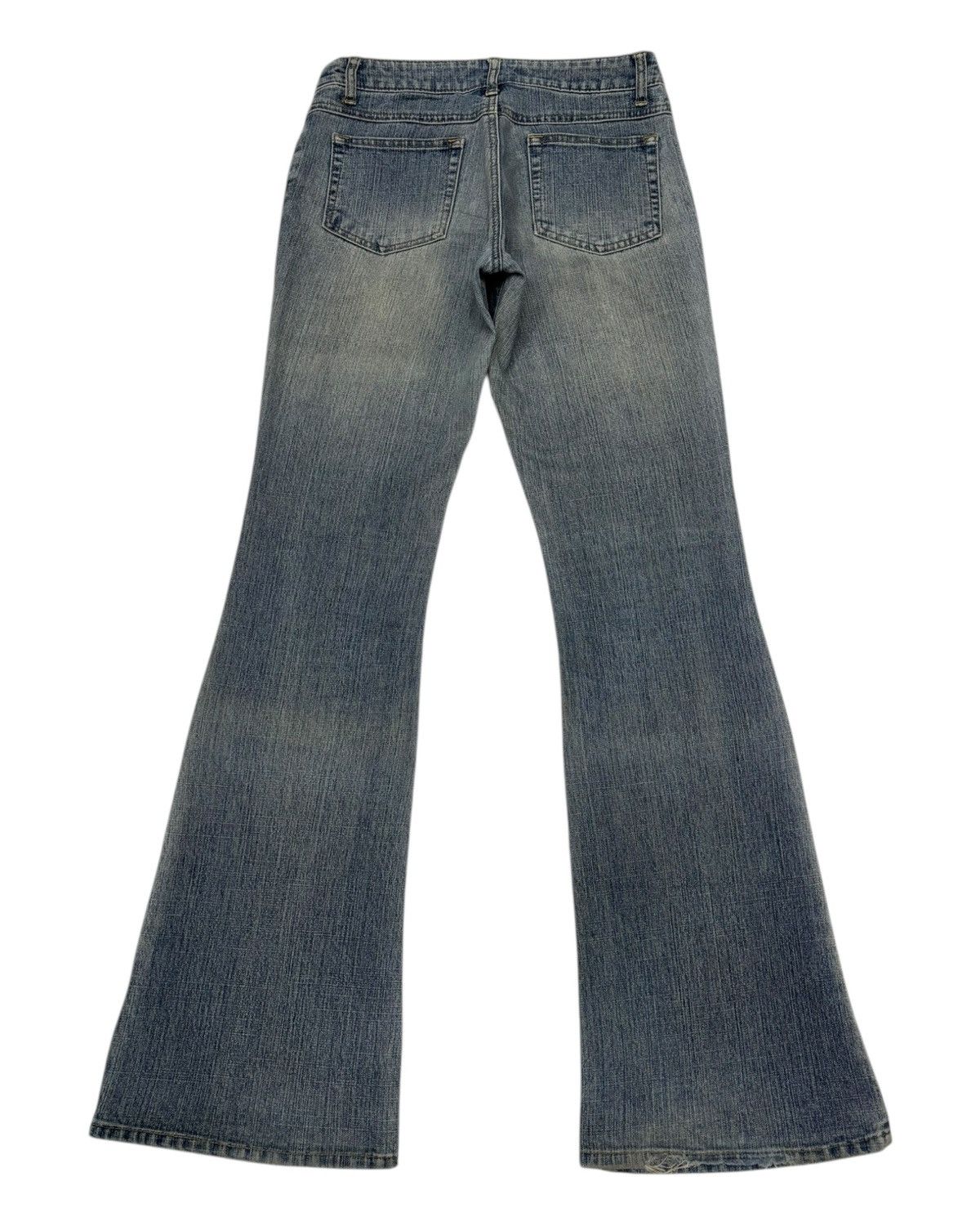 If Six Was Nine × Japanese Brand Vintage Flare Jeans Japanese J-Honey Faded Distress Jean Size 28" / US 6 / IT 42 - 2 Thumbnail