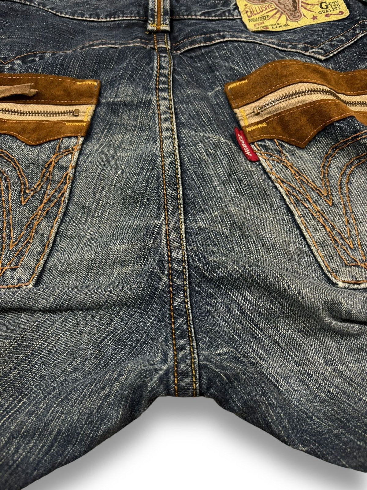 Edwin Exclusive Vintage Edwin XV Dirt Blue Wash Baggy Ripped Jeans Size US 33 - 15 Thumbnail