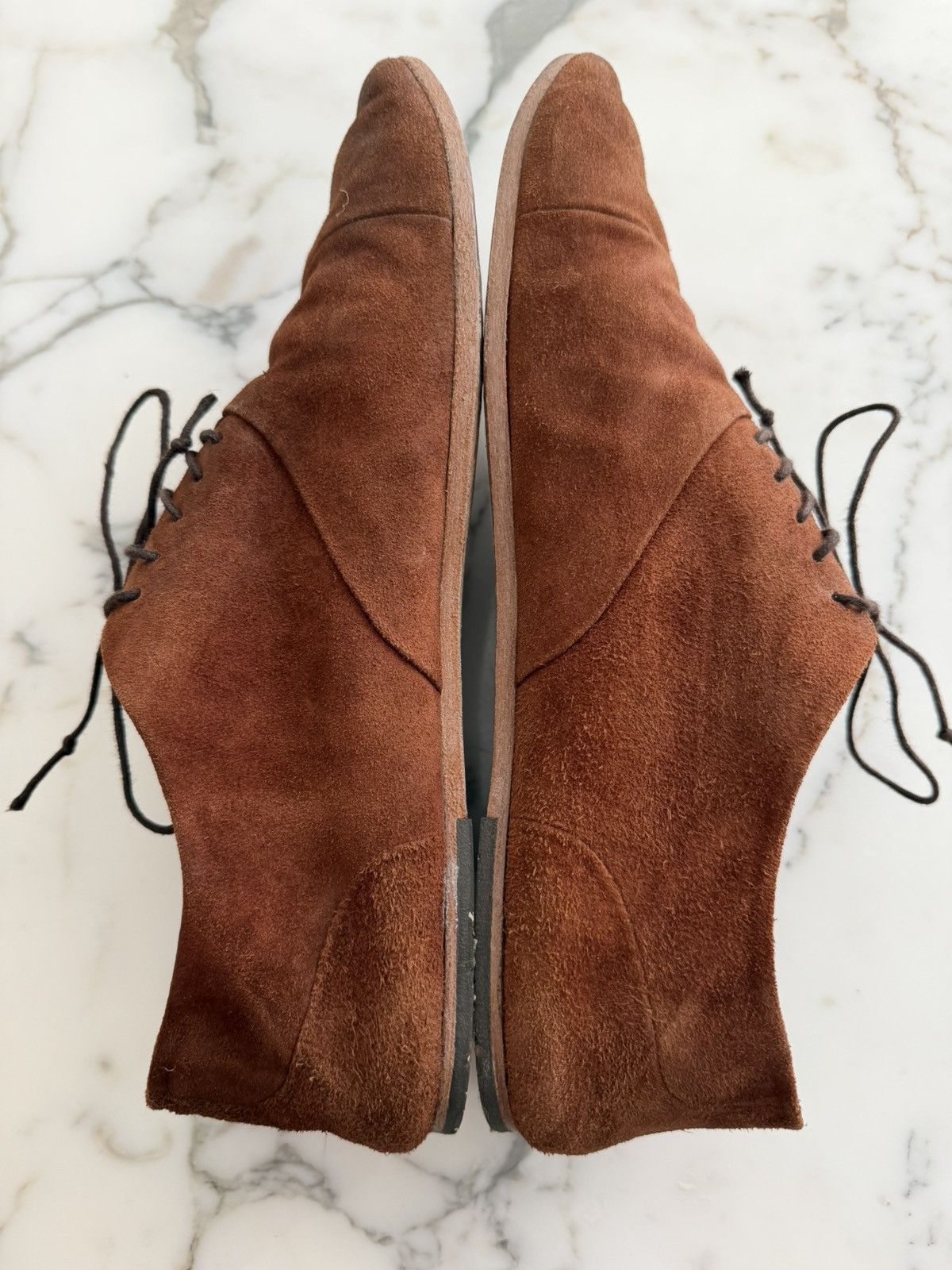 Marsell Brown Suede Leather Derby Size US 10 / EU 43 - 4 Thumbnail