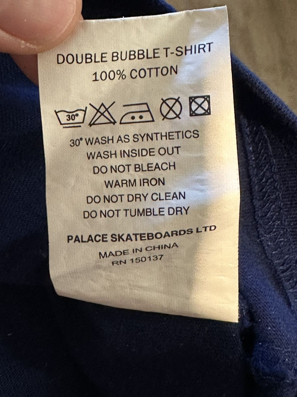 Palace Palace Double Bubble T-Shirt (Navy - XL) Size US XL / EU 56 / 4 - 7 Thumbnail