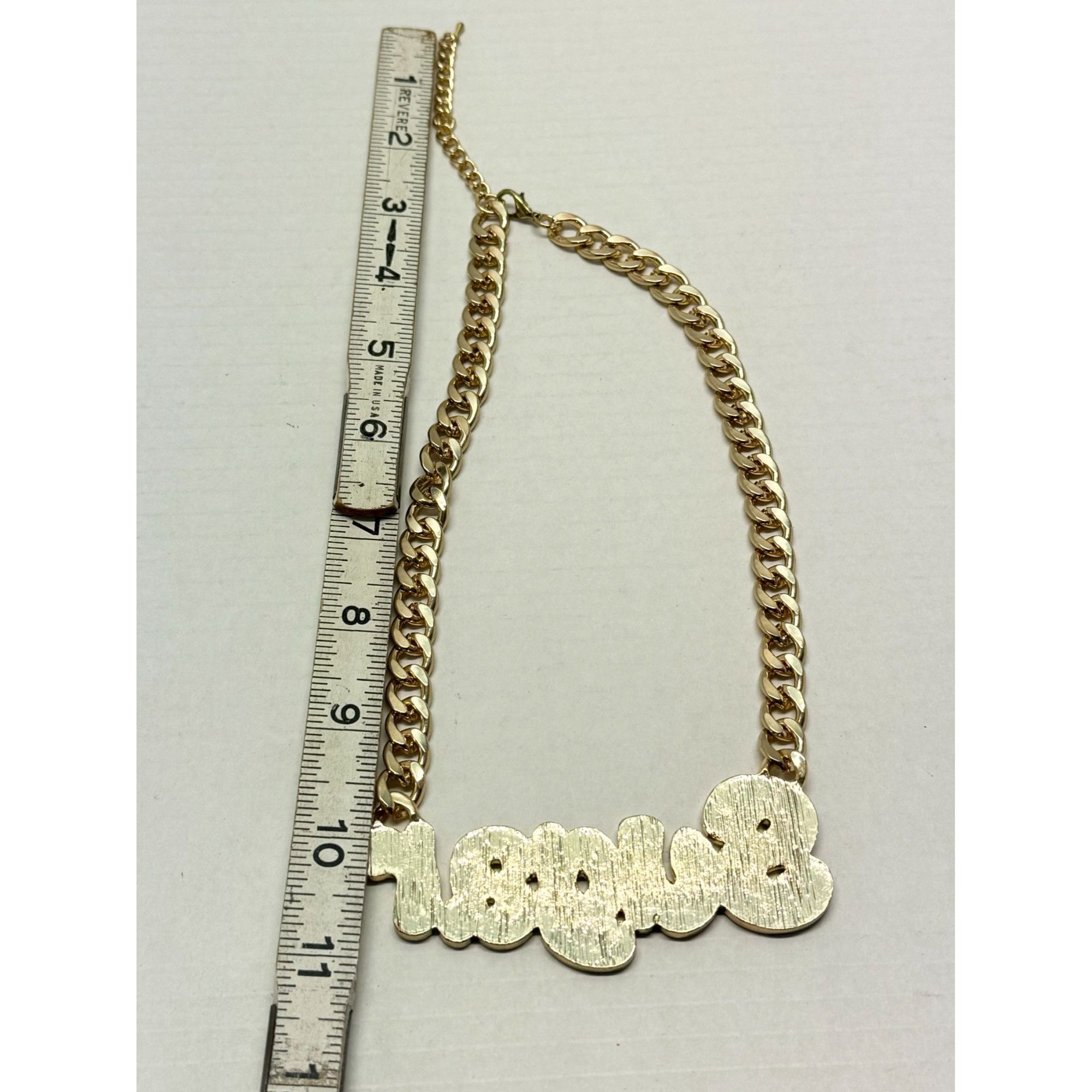 Vintage Sugar Rhinestone Gold Collar Necklace Size ONE SIZE - 5 Thumbnail