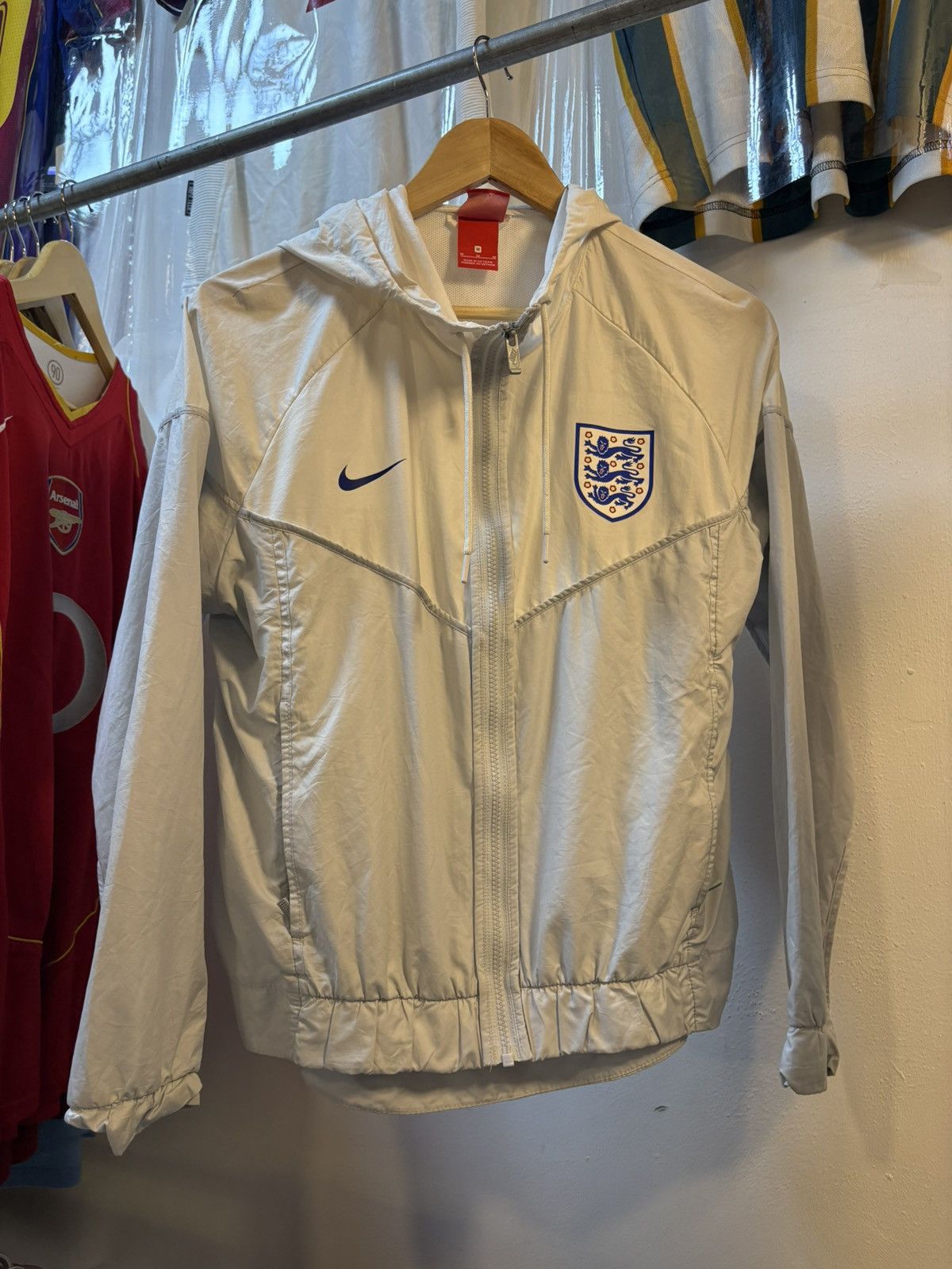 Nike England Football Team Windbreaker Jacket Size US M / EU 48-50 / 2 - 1 Thumbnail