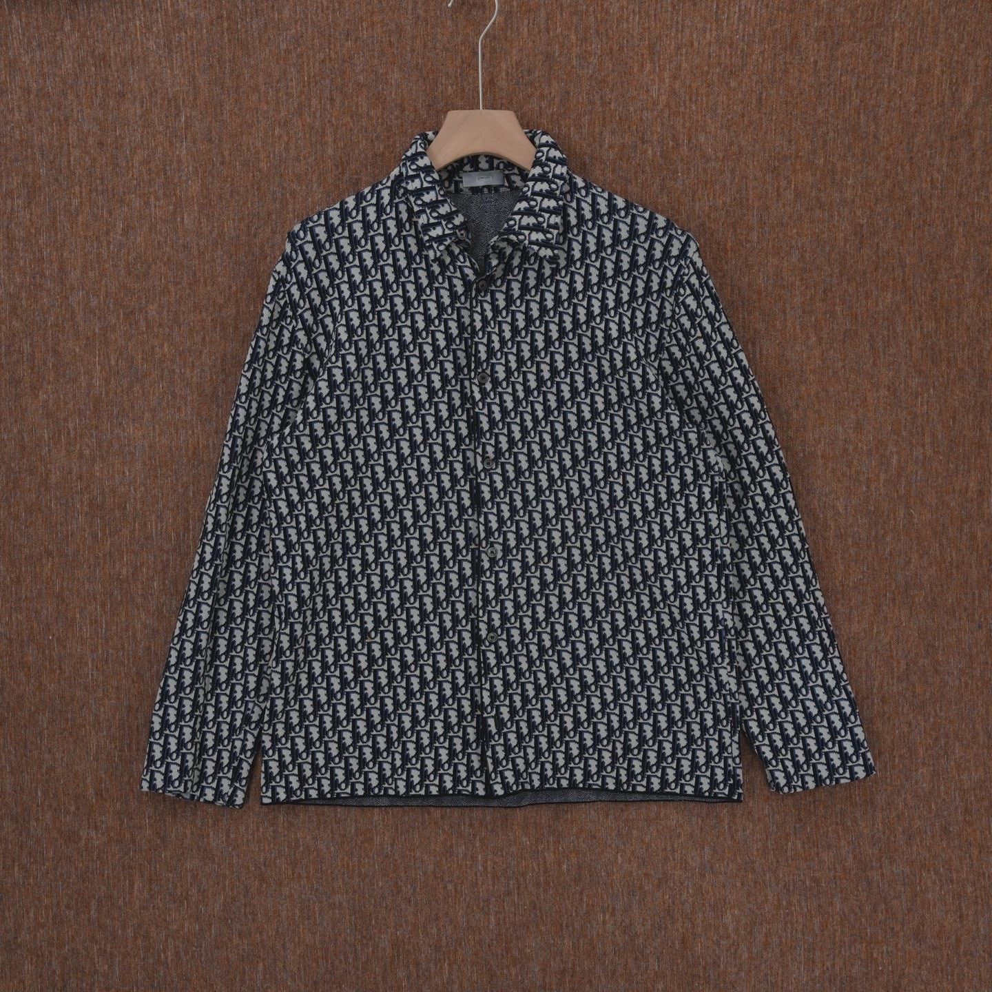 Dior DIOR Monogram Print Long Sleeve Shirt Size US M / EU 48-50 / 2 - 1 Thumbnail