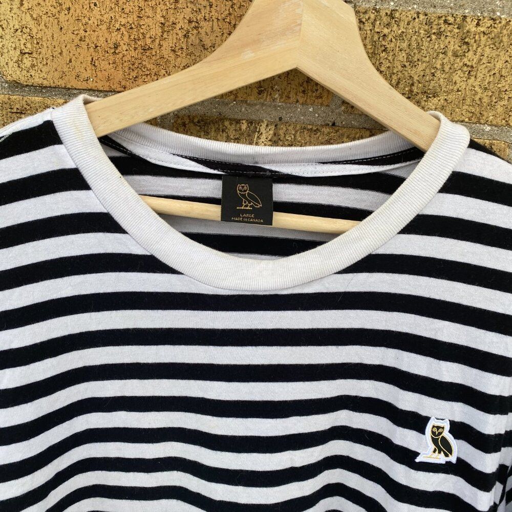 October's Very Own Octobers Very Own Striped T Shirt Large OVO Shirt Size US L / EU 52-54 / 3 - 5 Thumbnail
