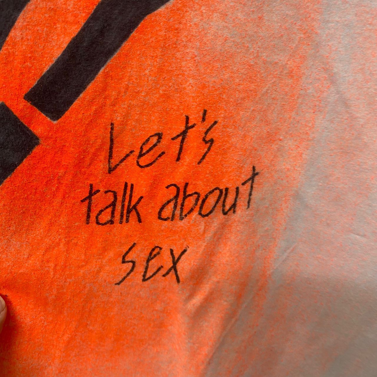 Hanes Vintage 90s Let' Talk About Sex Tshirt Size US M / EU 48-50 / 2 - 5 Thumbnail