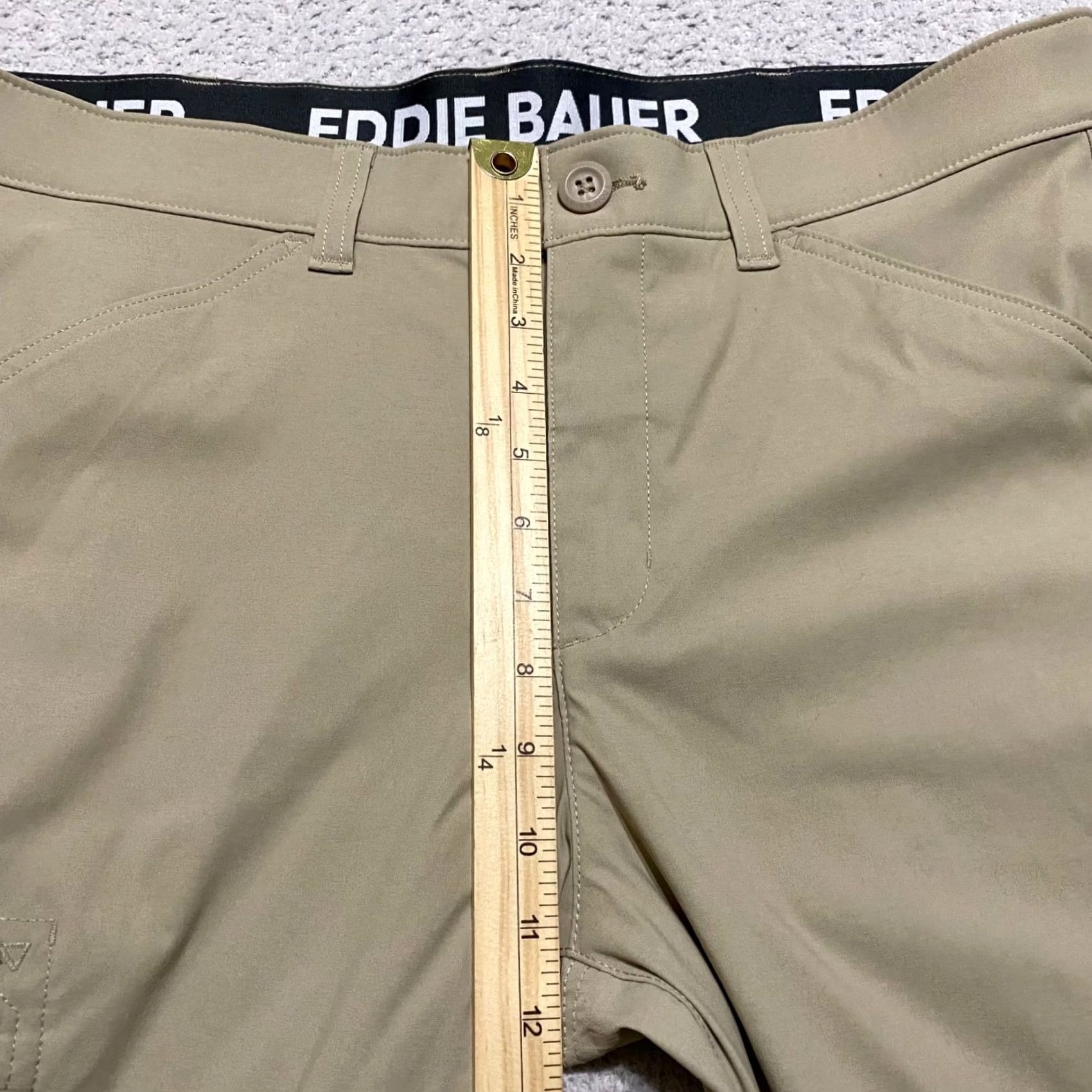 Eddie Bauer Eddie Bauer Mens Pants Beige 36x32 Straight Chino Cargo 5-Pocket Regular Nylon Spandex Outdoor Hiking Rainer Tech Casual Travel Womens Mens Boys Girls Size US 36 / EU 52 - 7 Thumbnail