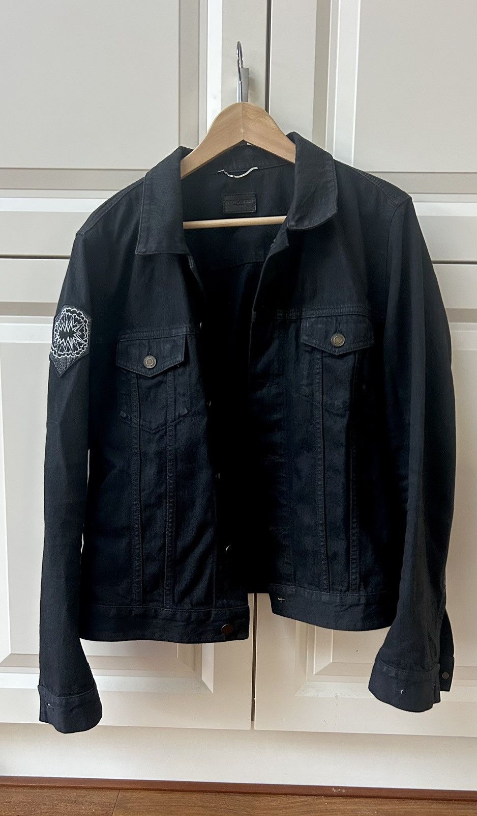 Saint Laurent Paris Hedi Slimane Saint Laurent SS16 Western Denim Patch Jacket Size US XL / EU 56 / 4 - 1 Thumbnail