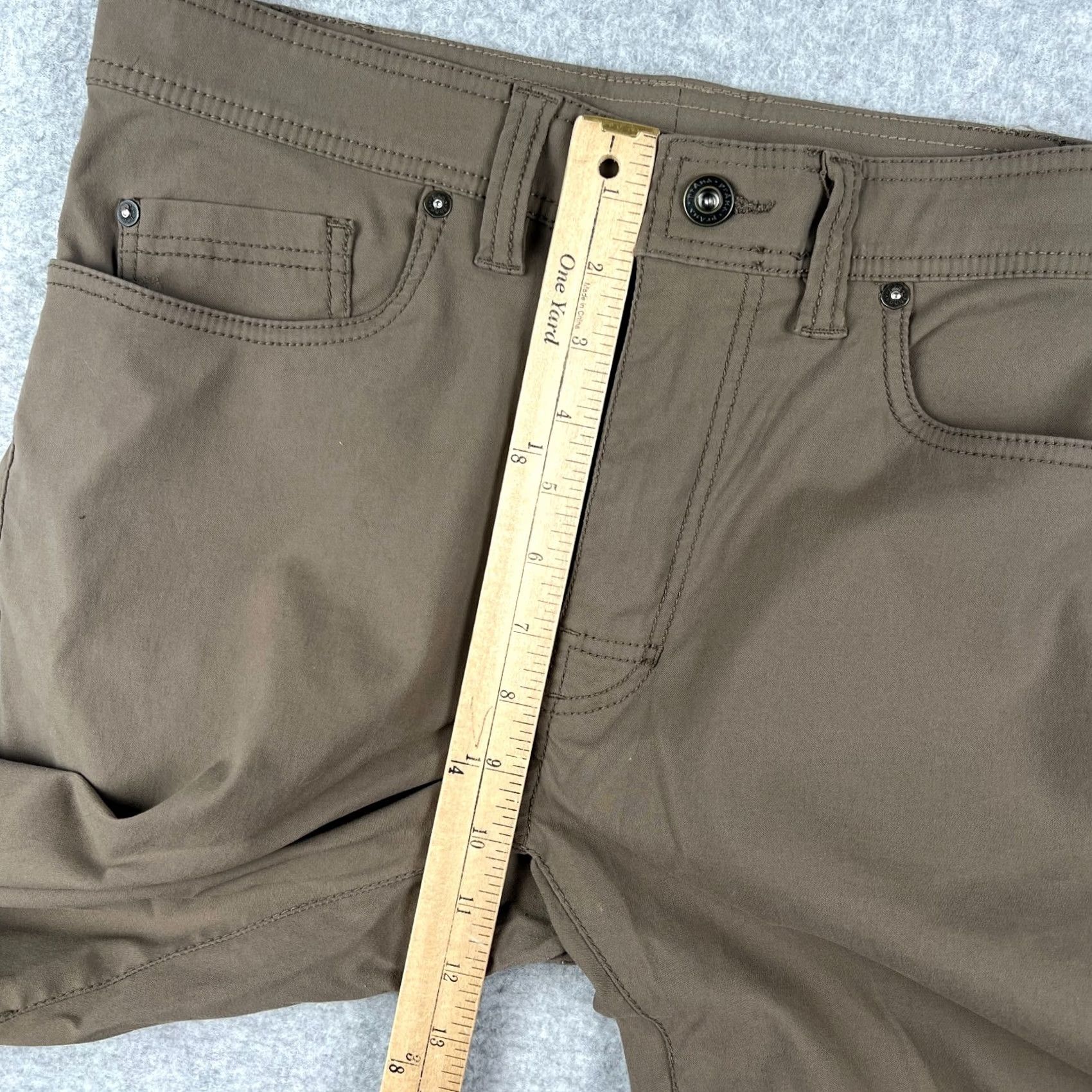 Prana Prana Pants Mens Slim 32x28 Beige Stretch Hiking Trail Outdoors Fishing Brion II Size US 32 / EU 48 - 5 Thumbnail