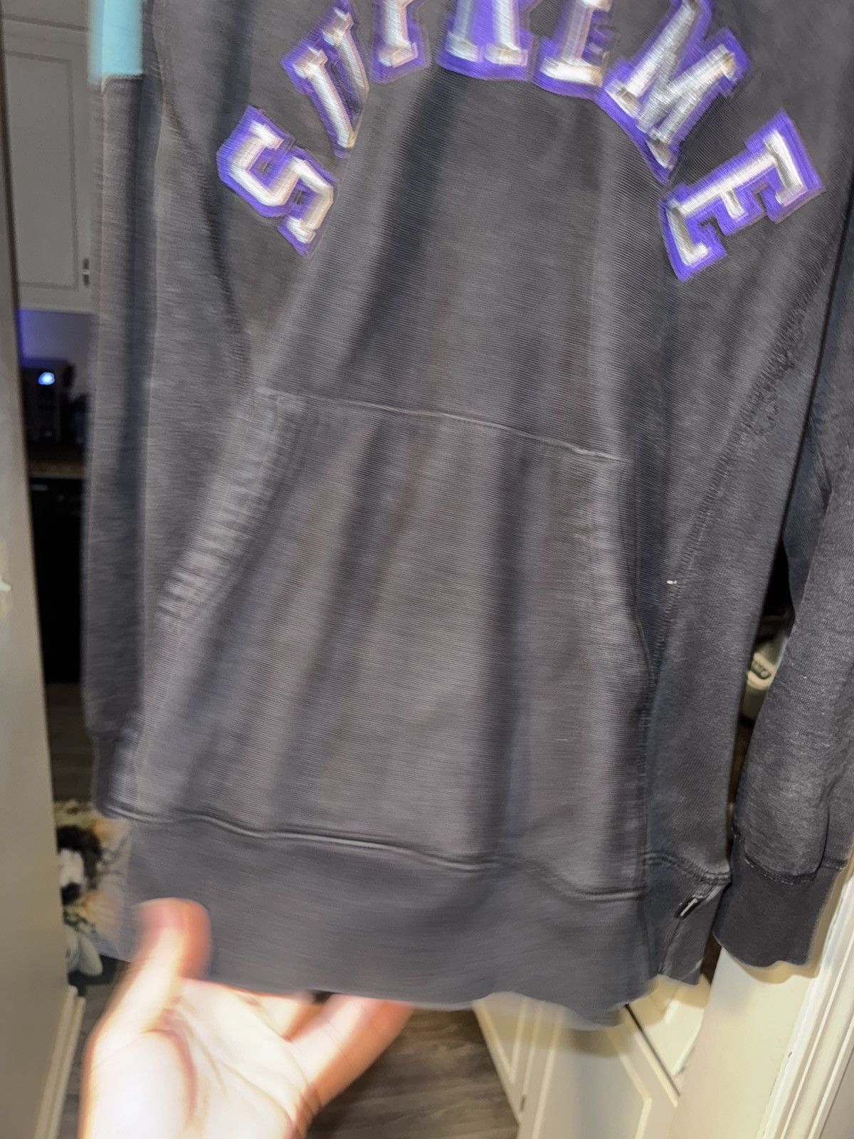 Supreme Two Tone Arc Logo Hoodie Teal Large Size US L / EU 52-54 / 3 - 3 Thumbnail