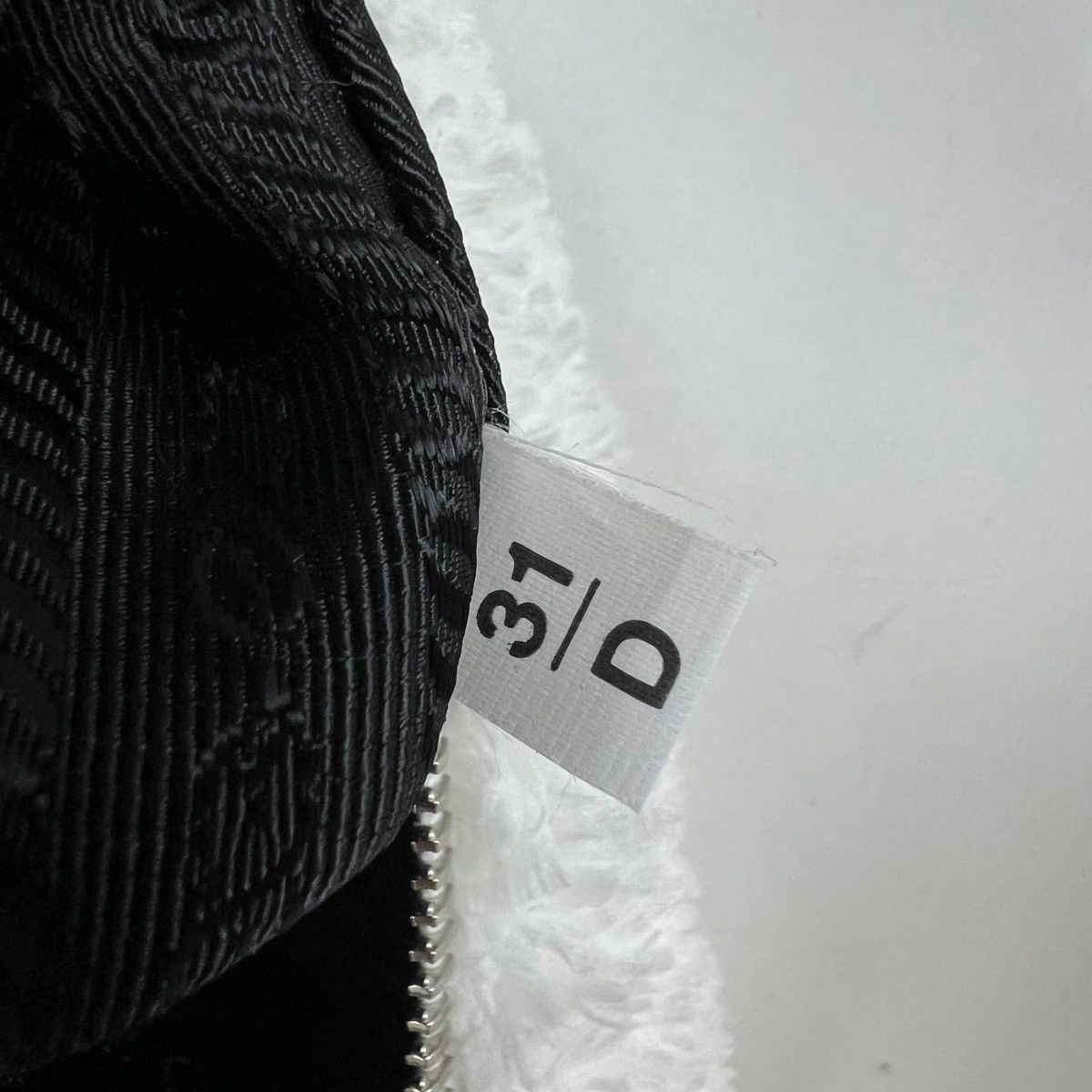 Prada Prada White Terrycloth Triangle Shoulder Bag Size ONE SIZE - 8 Thumbnail