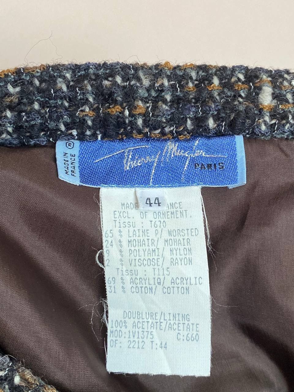 Thierry Mugler Rare Thierry Mugler Vintage 1998 Skirt Suit Size M / US 6-8 / IT 42-44 - 21 Thumbnail