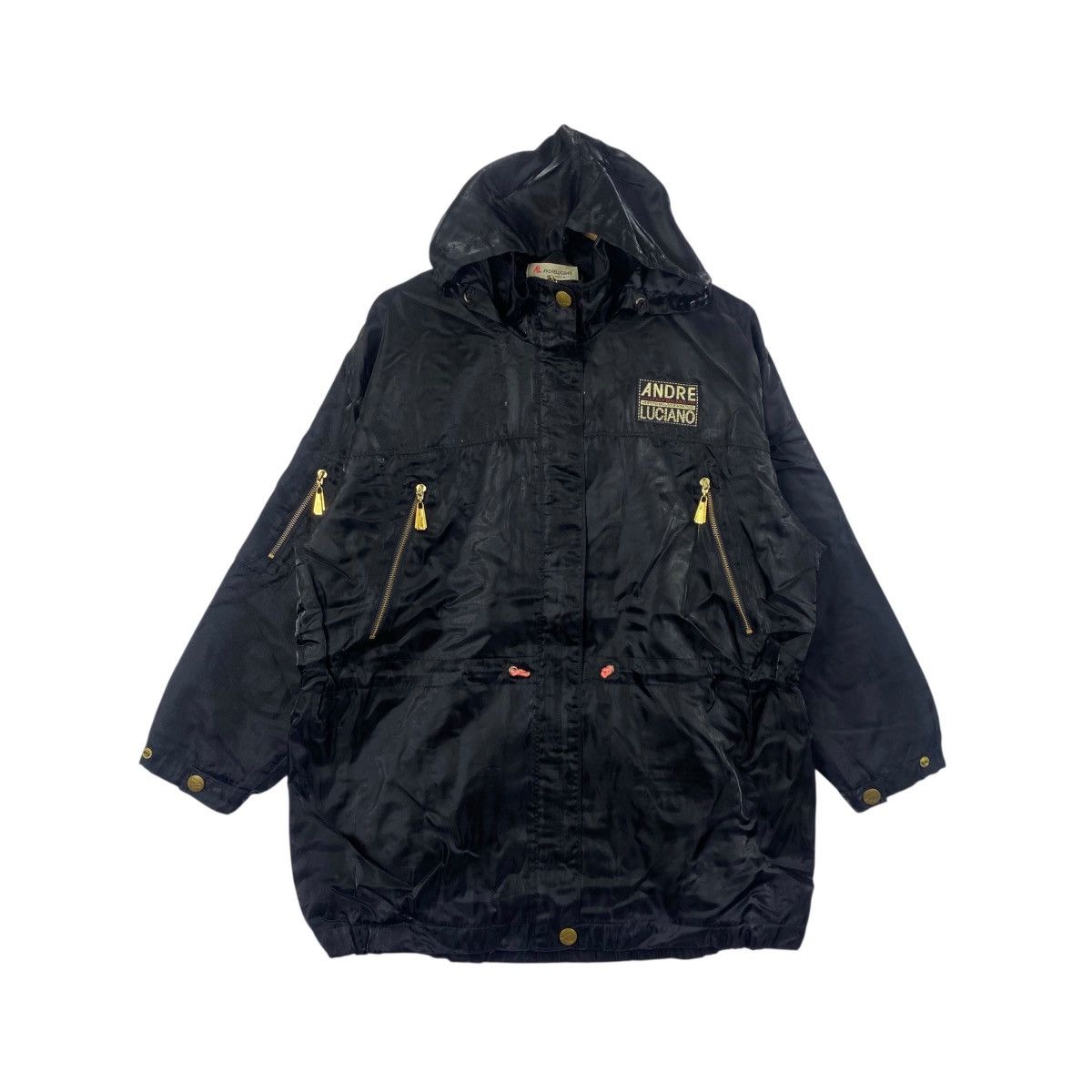 Andreluciano Vintage 90s ANDRE LUCIANO Jacket Parka Zipper Design Black Size US L / EU 52-54 / 3 - 1 Thumbnail