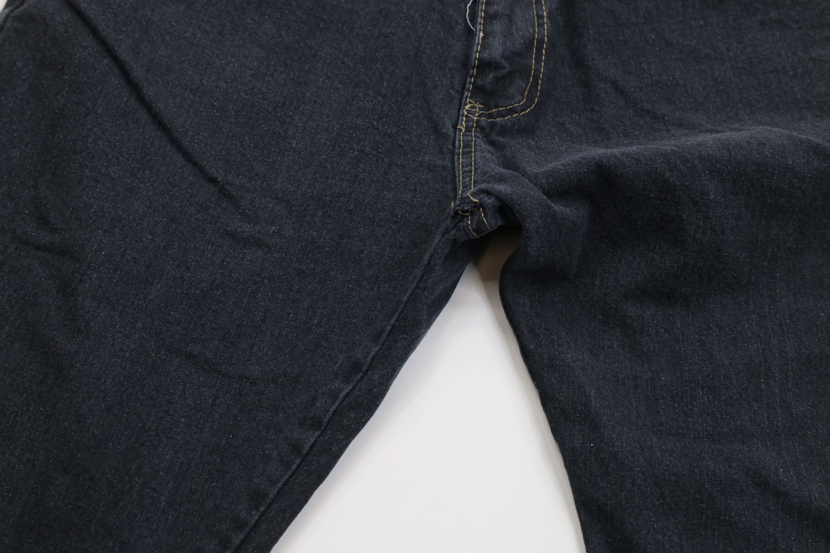 Vintage Vintage 90s Y2K Streetwear Straight Leg Denim Jeans Black Size US 38 / EU 54 - 6 Thumbnail