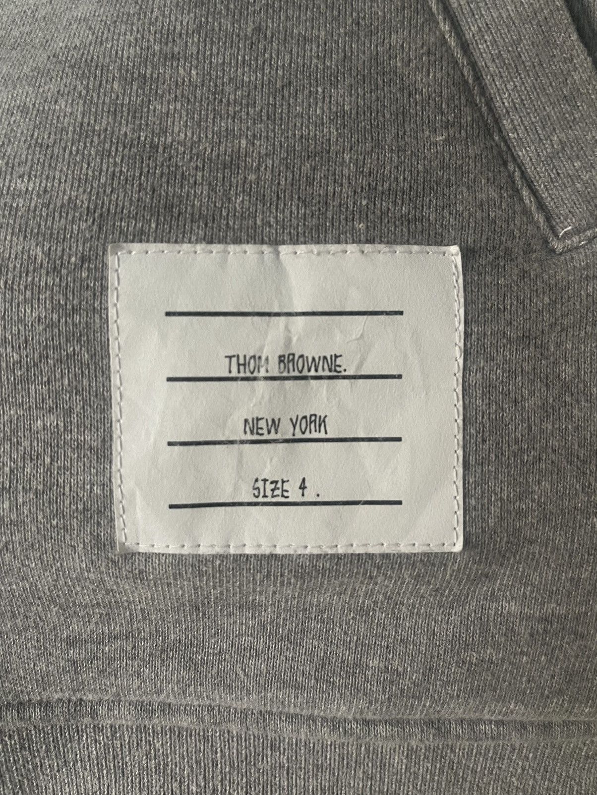 Thom Browne Grey Thom Browne Zip Up Hoodie (Retail $1,035) Size US M / EU 48-50 / 2 - 5 Thumbnail