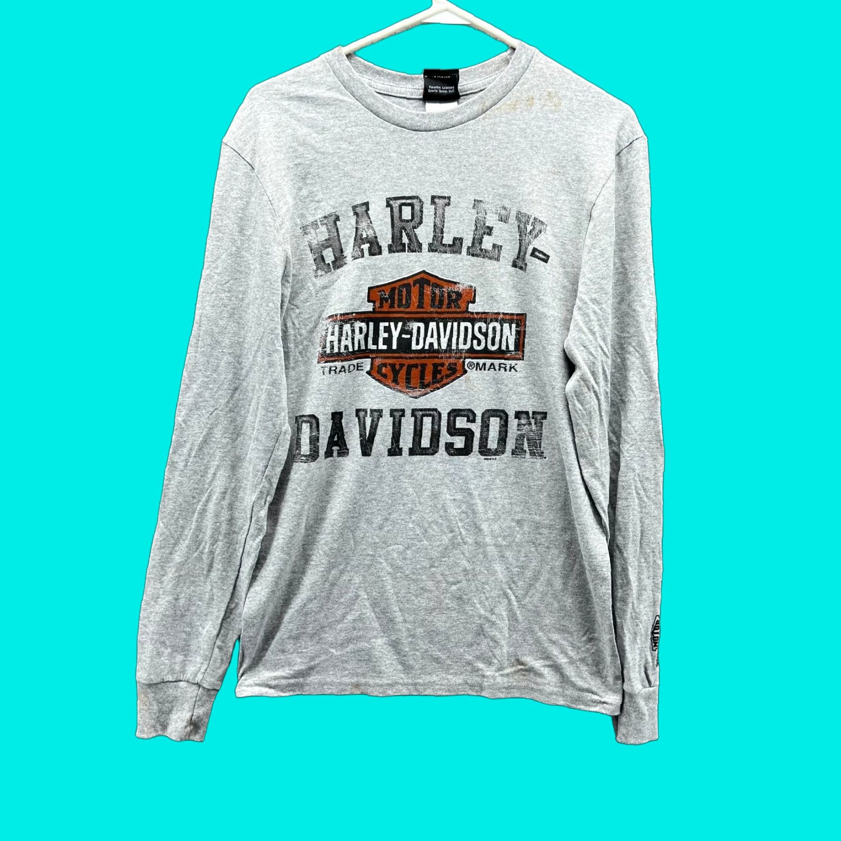 Harley Davidson Harley-Davidson Shirt Men Small Gray Logo T-Shirt Long Sleeve 2018 Vintage No N/A Size US S / EU 44-46 / 1 - 1 Thumbnail