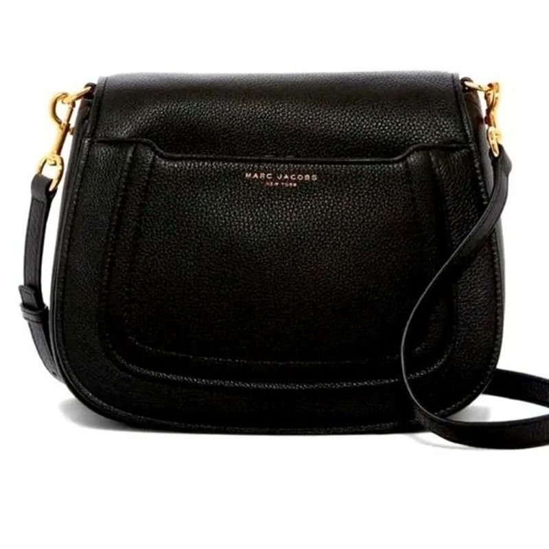 Marc Jacobs MARC JACOBS Pebbled Leather Empire City Crossbody Saddle Bag Size ONE SIZE - 4 Thumbnail