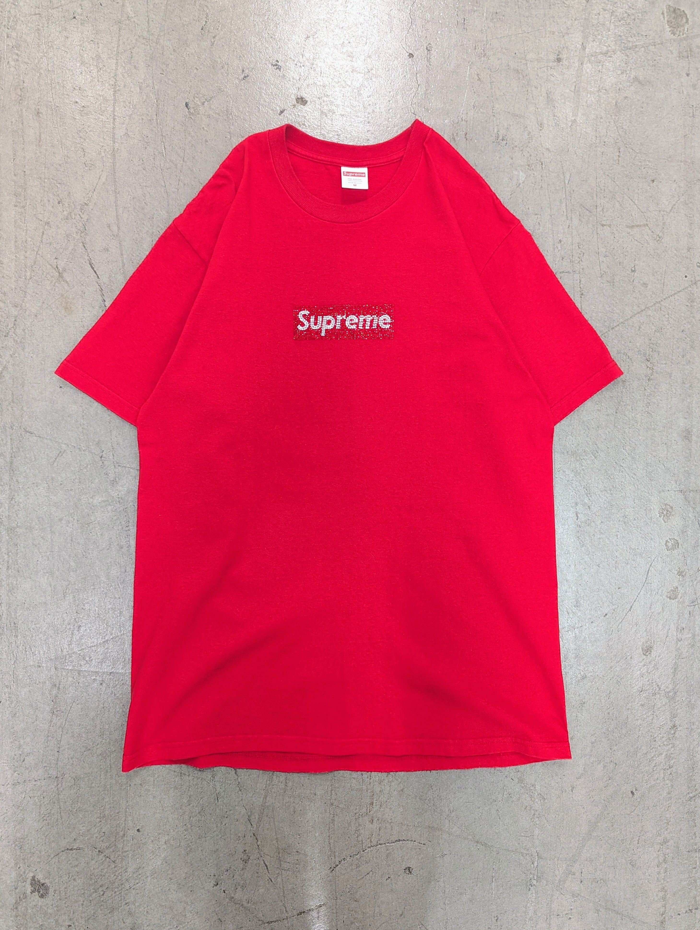 Other × Supreme Screwston Red Box Logo Ridin Dirty Houston T-Shirt