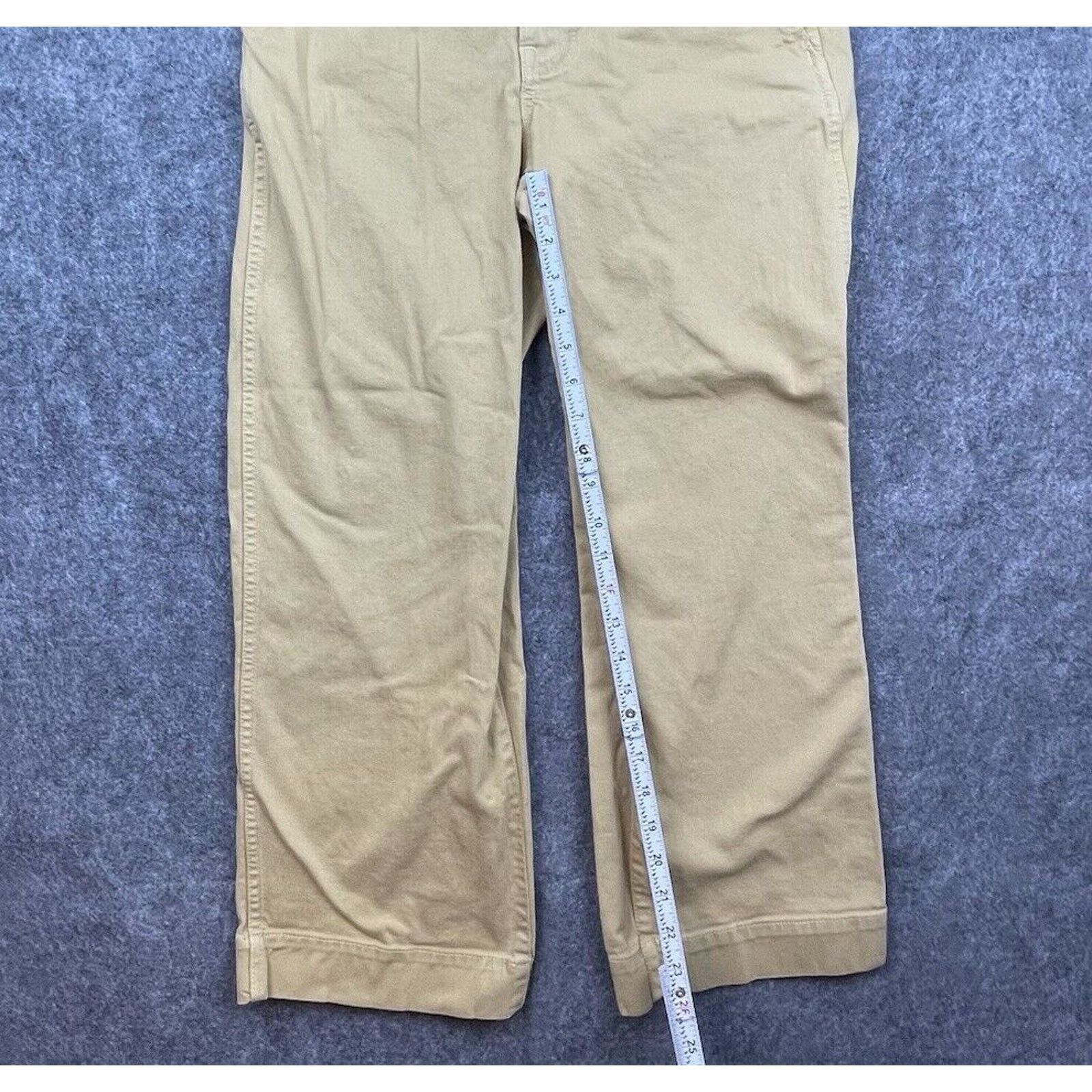 Madewell Madewell Pants Women 27 Khaki Wide Leg Chino Straight Casual Size 27" / US 4 / IT 40 - 4 Thumbnail
