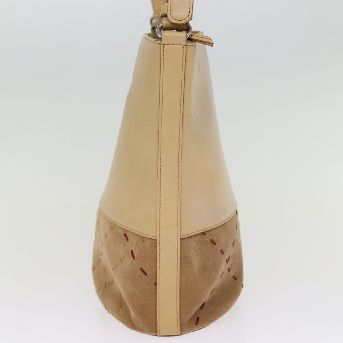 Burberry Burberry Shoulder Bag Suede Leather Beige Size ONE SIZE - 3 Thumbnail