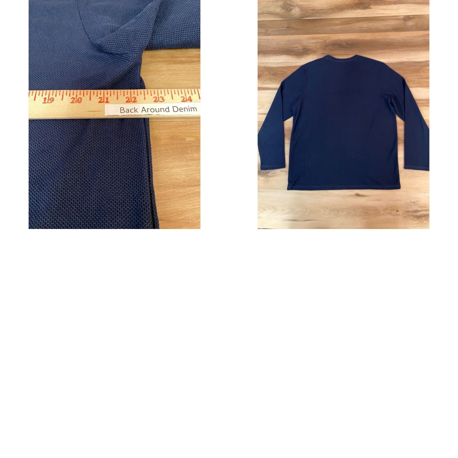 Tommy Bahama Tommy Bahama Mens Long Sleeve Shirt Blue Crew Neck Waffle Knit Performance Size US L / EU 52-54 / 3 - 8 Thumbnail