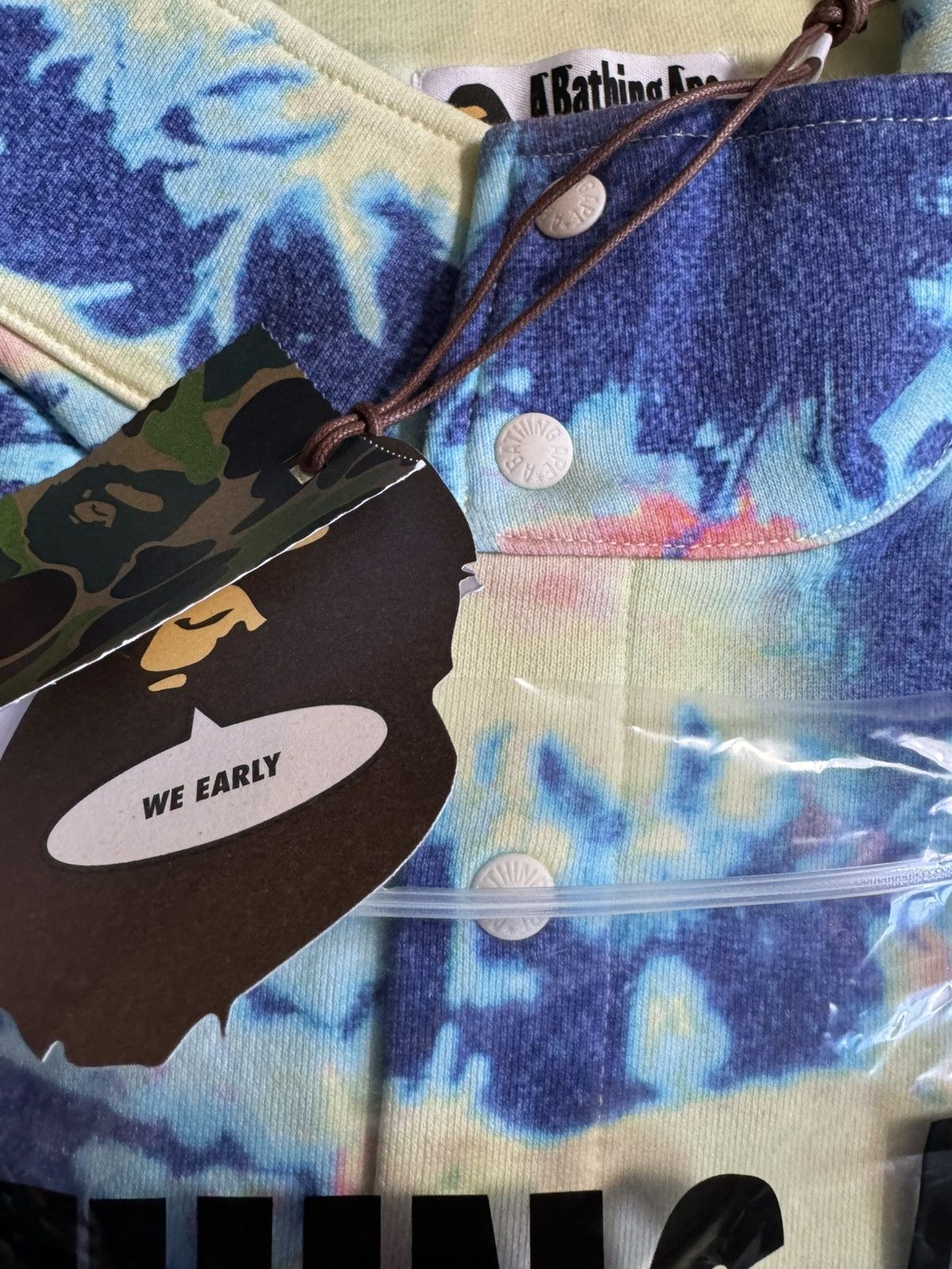 Bape A Bathing Ape Tie Dye Stand Collar Loose Fit Crew Sweatshirt Size US M / EU 48-50 / 2 - 6 Thumbnail