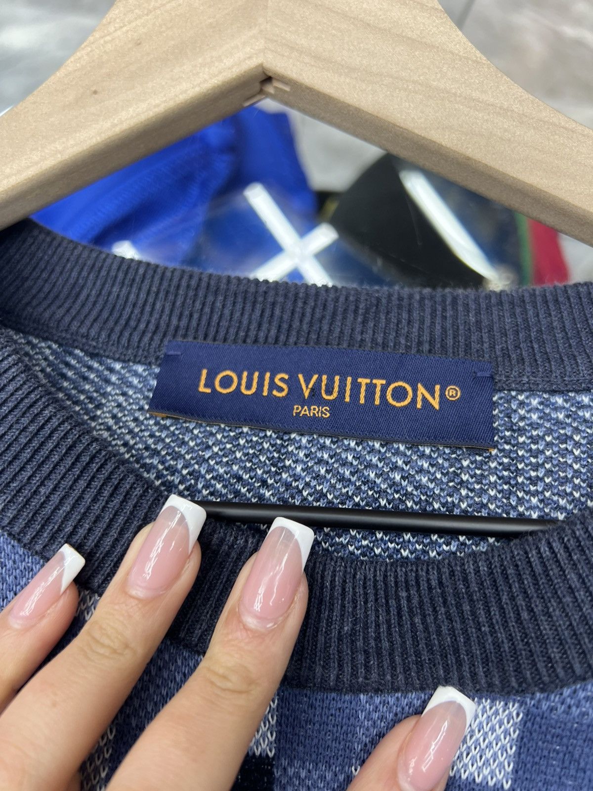 Louis Vuitton Louis Vuitton Lovers Blue Sweater Size US M / EU 48-50 / 2 - 7 Thumbnail