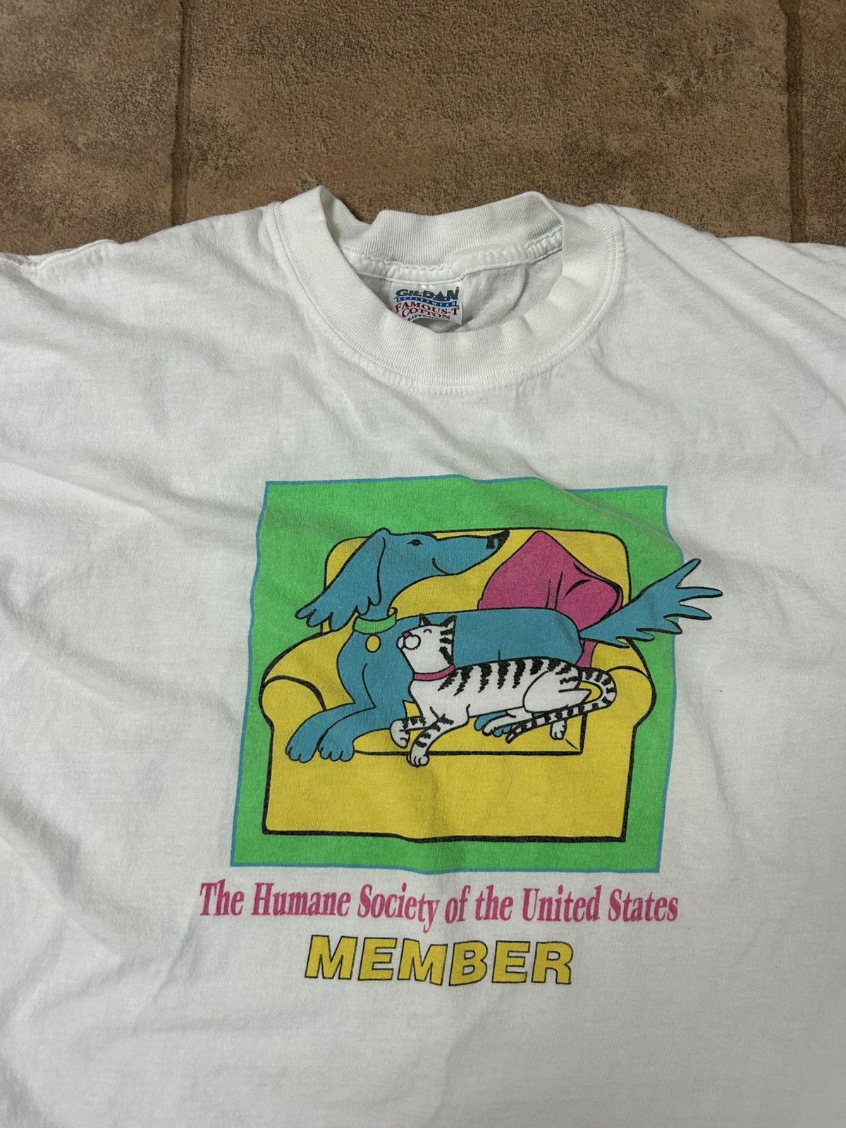 Gildan Vintage 90s Humane Society of the United States tshirt XL Size US XL / EU 56 / 4 - 2 Thumbnail