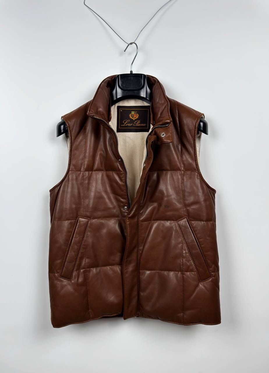 Loro Piana Loro Piana Leather Padded Vest Size US XS / EU 42 / 0 - 4 Thumbnail