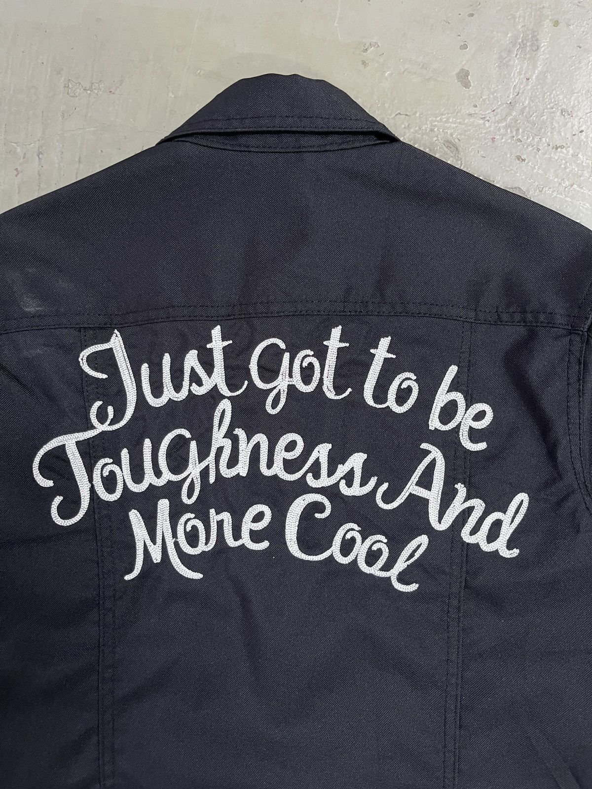 If Six Was Nine Crazy Devil Boxy Trucker Embroidered Trucker Riding Jacket Size US S / EU 44-46 / 1 - 7 Thumbnail
