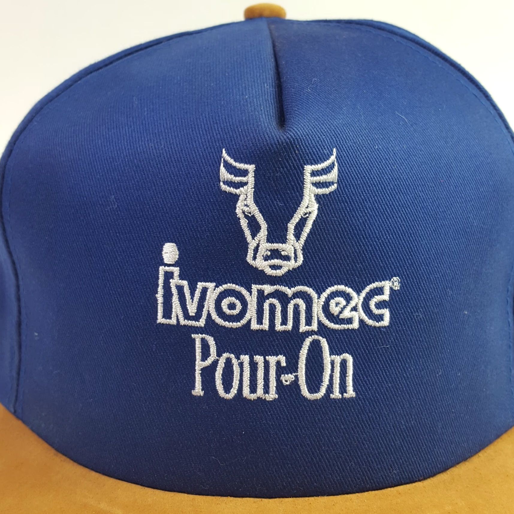 Vintage VINTAGE Farming Farm Medicine Agriculture Trucker Hat Snapback Adjustable Cap OC Men Blue Embroidered 80s 90s Retro Transportation Cowb Cowboy Cap Hat Size ONE SIZE - 2 Thumbnail